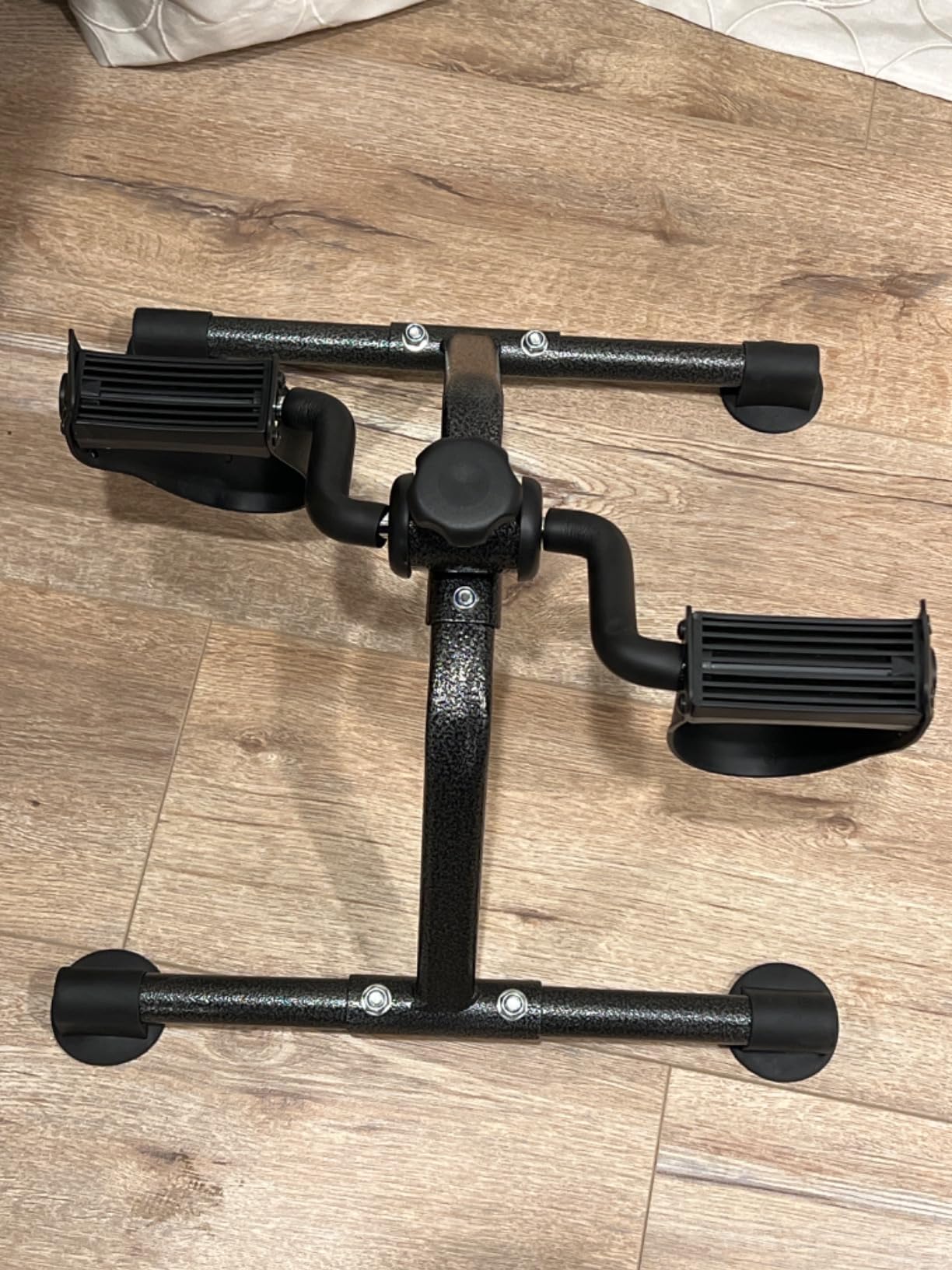 Pedal Exerciser Mini Stationary Cycle with Adjustable Resistance, Under Desk Bike for Home Exercise Equipment, Lightweight and Compact customer photo 1