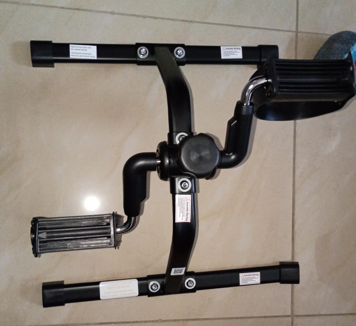 Pedal Exerciser Mini Stationary Cycle with Adjustable Resistance, Under Desk Bike for Home Exercise Equipment, Lightweight and Compact customer photo 2