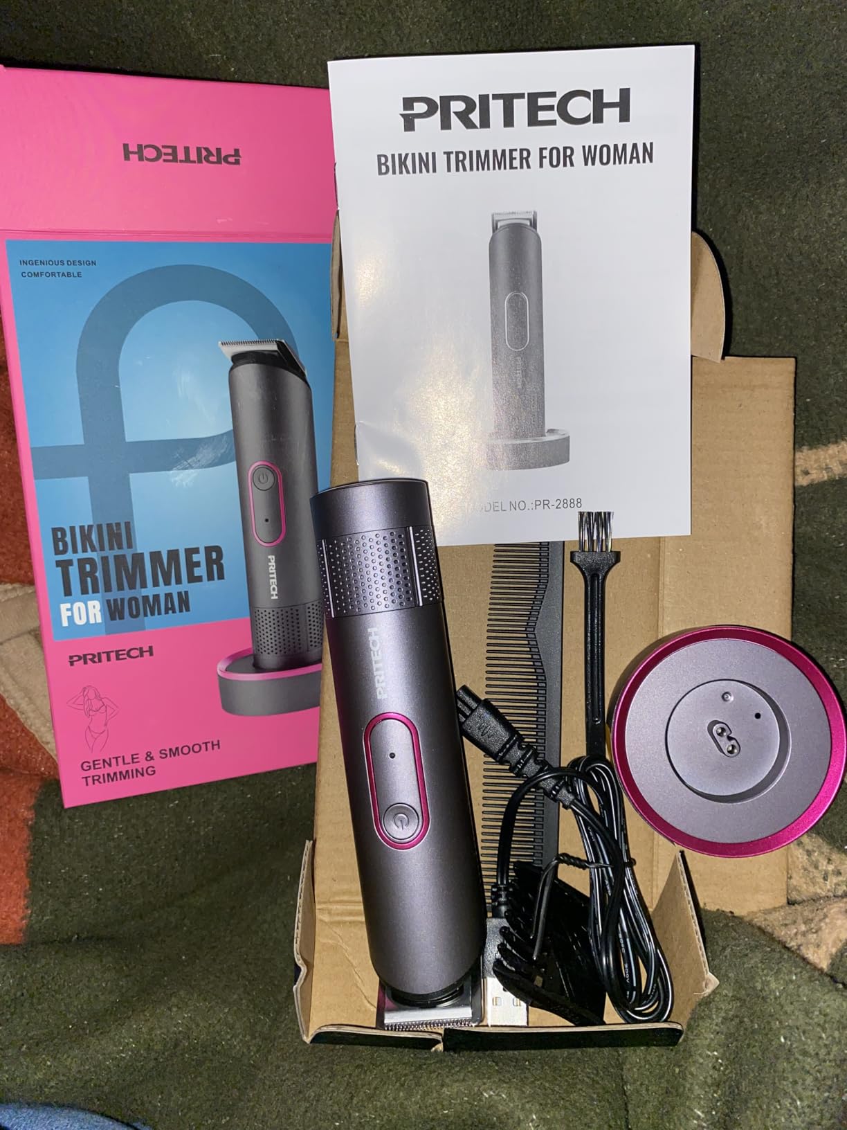 Manscape Body Hair Trimmer for Men, Waterproof Nick-Free Pubic Hair Trimmer customer photo 2