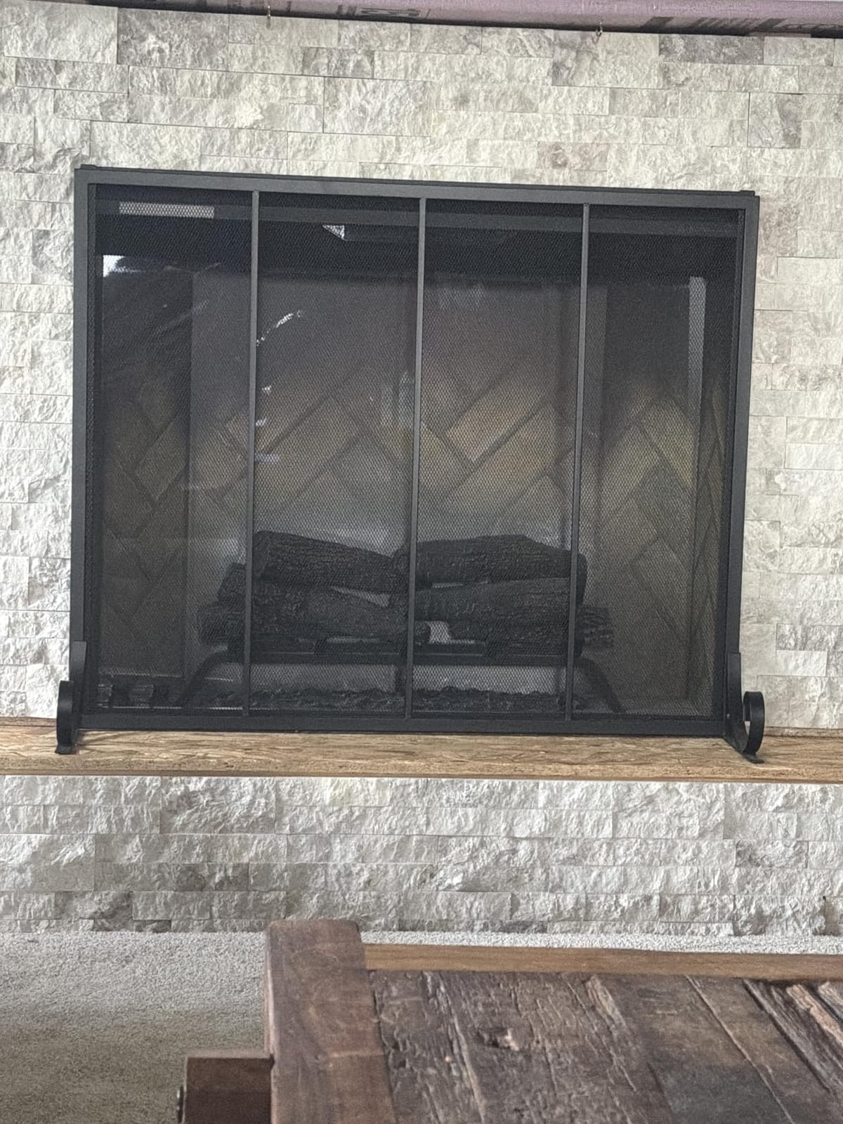 Fire Beauty Wrought Iron Fireplace Screen Safety Guard for Indoor Hearth customer photo 1