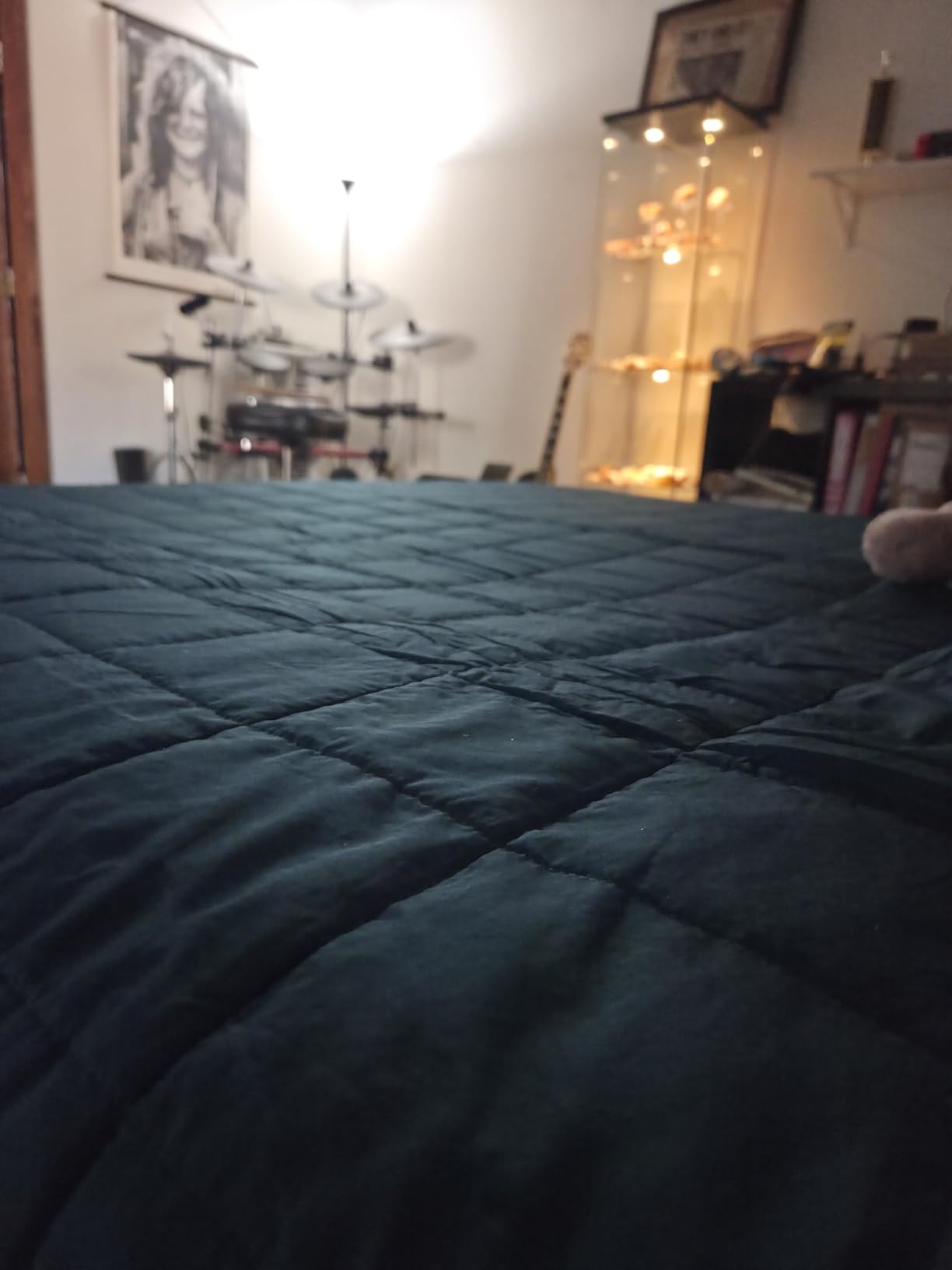 yescool King Size Weighted Blanket for Adults (20 lbs, 80” x 87”, Grey) Cooling Heavy Blanket for Sleeping Perfect for 190-210 lbs, Breathable Blanket for Adults & Couple All Season, Machine Washable customer photo 1