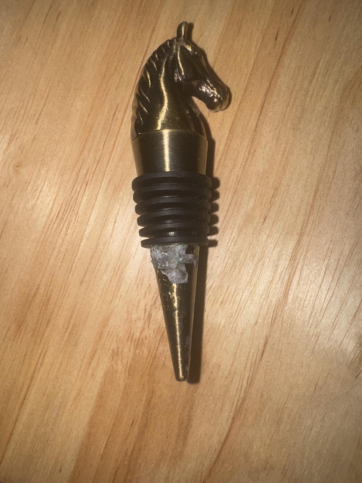 Horse Head Wine Stopper, Horse Wine Gifts Birthday Gifts for Men Women, Bottle Stoppers for Wine Champagne, Bronze with Gift Box customer photo 2