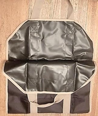 GOOD GAIN Firewood Carrier With Handle,39x18in Canvs Wood Carrier,Rust customer photo 1