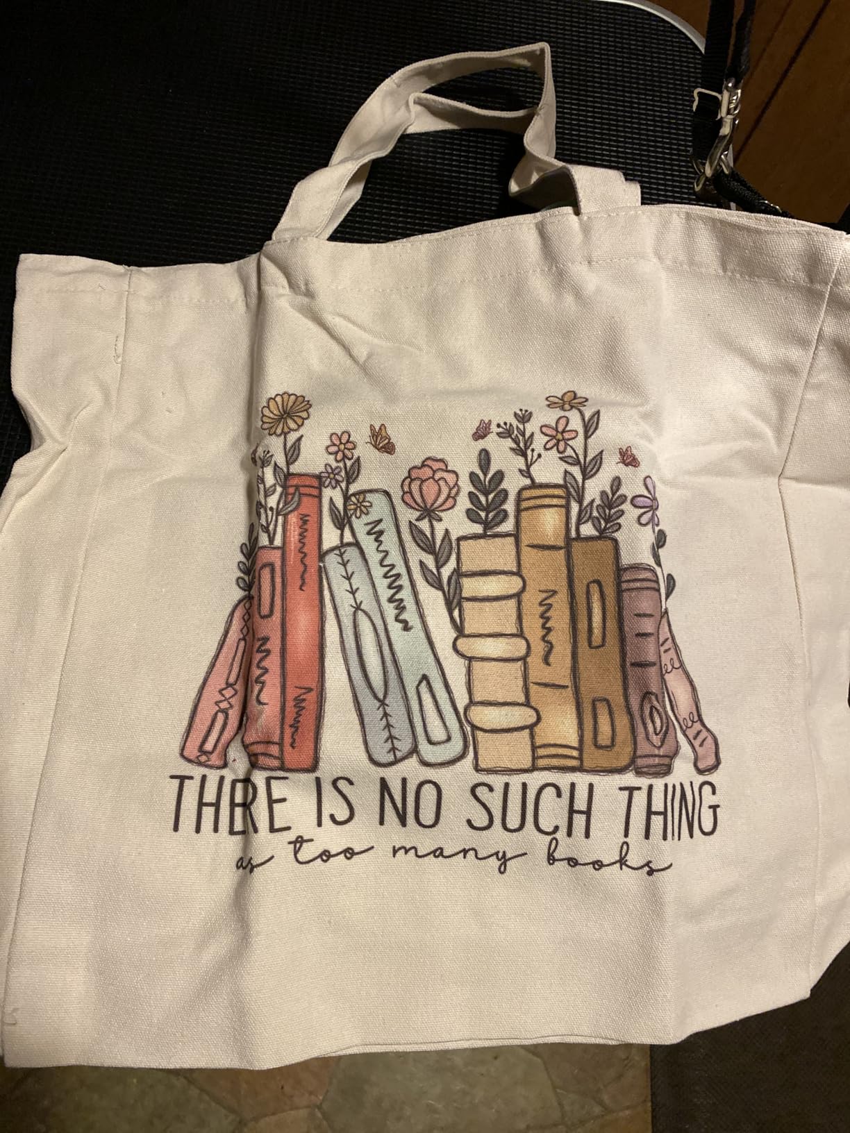 LEADO Cute Canvas Tote Bag, Book Lovers Gifts - Christmas, Gifts for Women customer photo 1