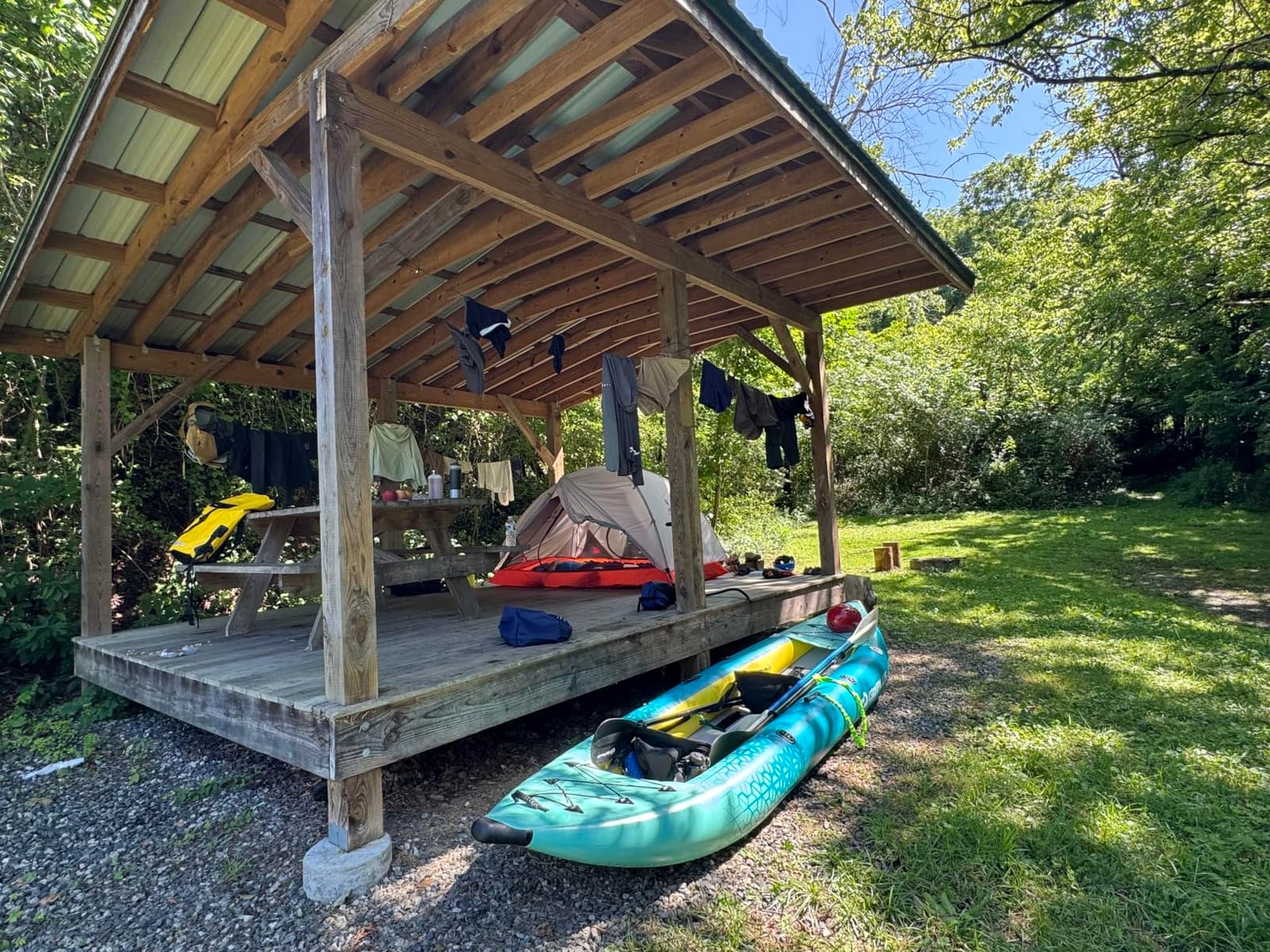 Goplus Tandem Inflatable Kayak, 12.5FT 2-Person Kayak Set for Adults customer photo 2