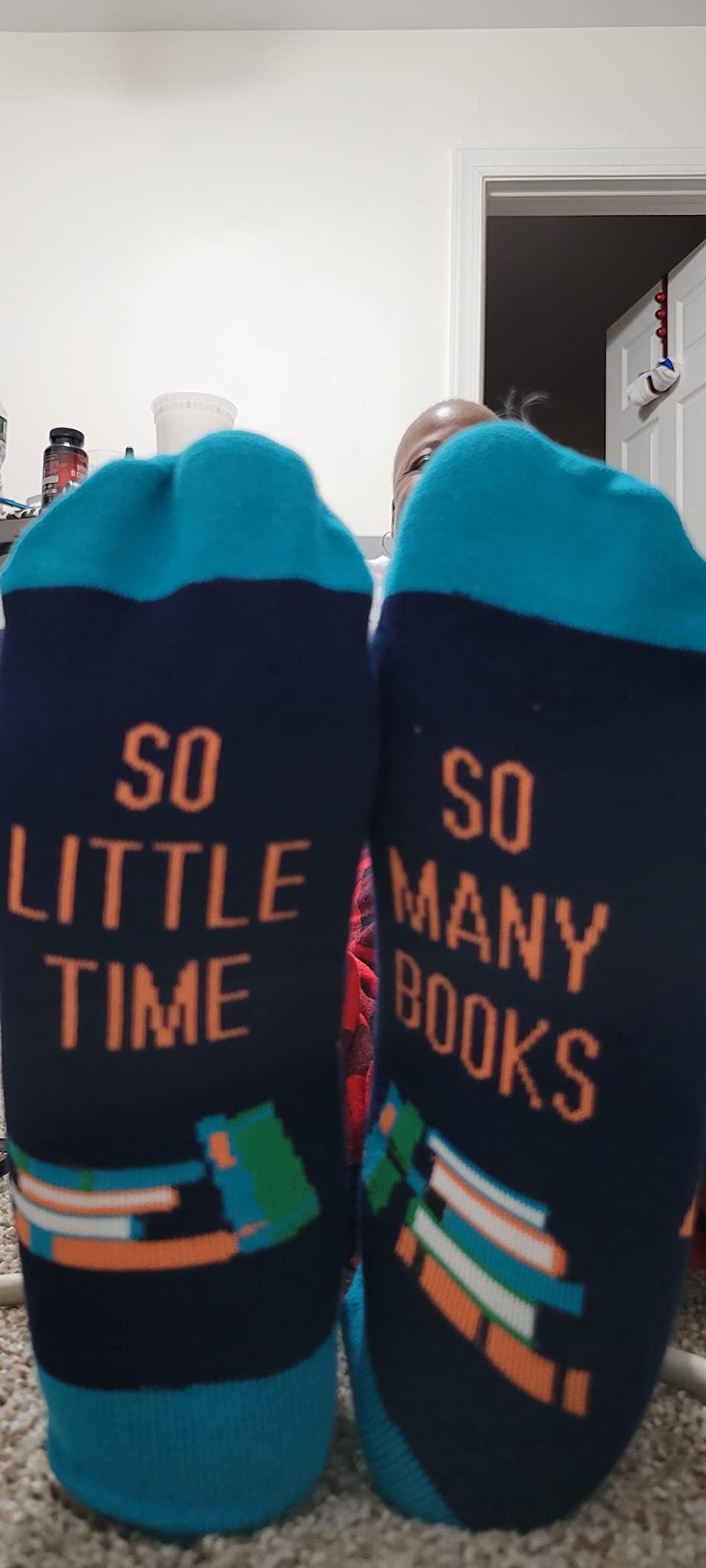 Lavley Book Socks for Men and Women Gifts for Readers and Book Lovers customer photo 2