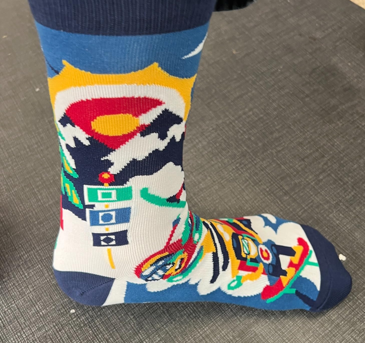 Lavley Ski Socks Funny Gift for Skiers & Snowboarders Winter Sports Fans customer photo 1