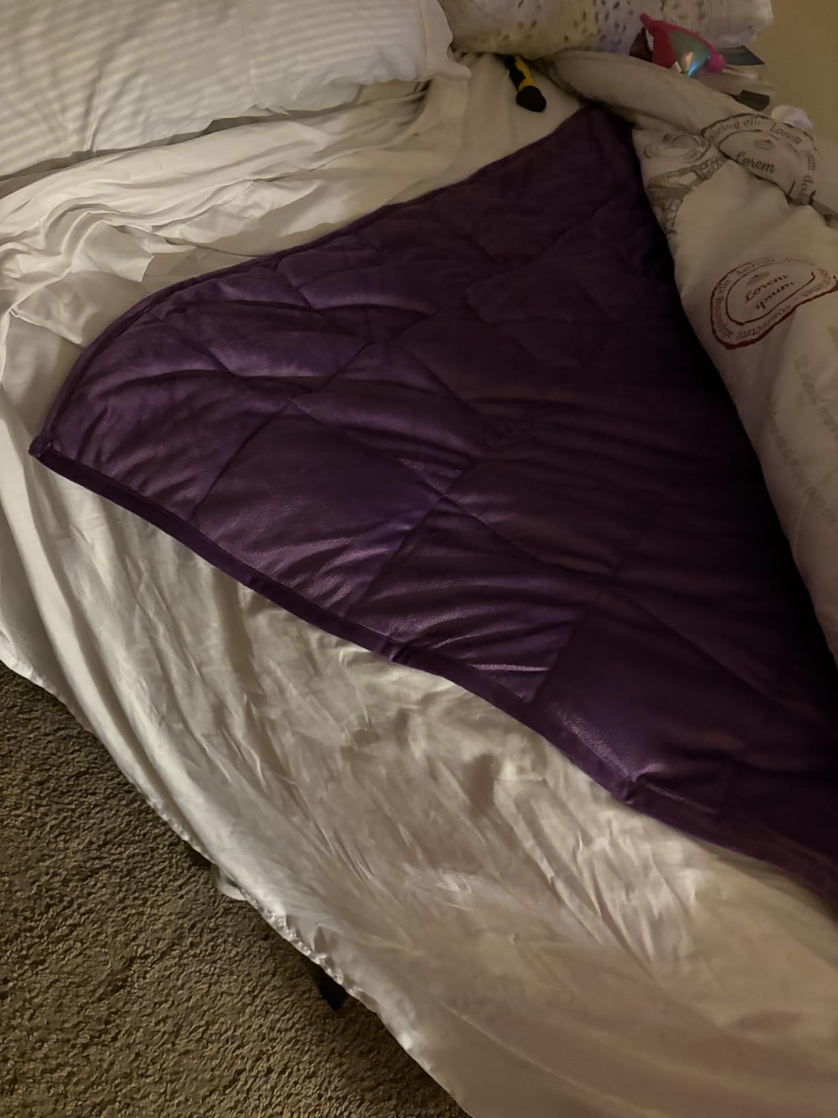 Topblan Weighted Lap Blanket Pad 7lbs for Adults, 29 x 24 Small for Travel customer photo 1