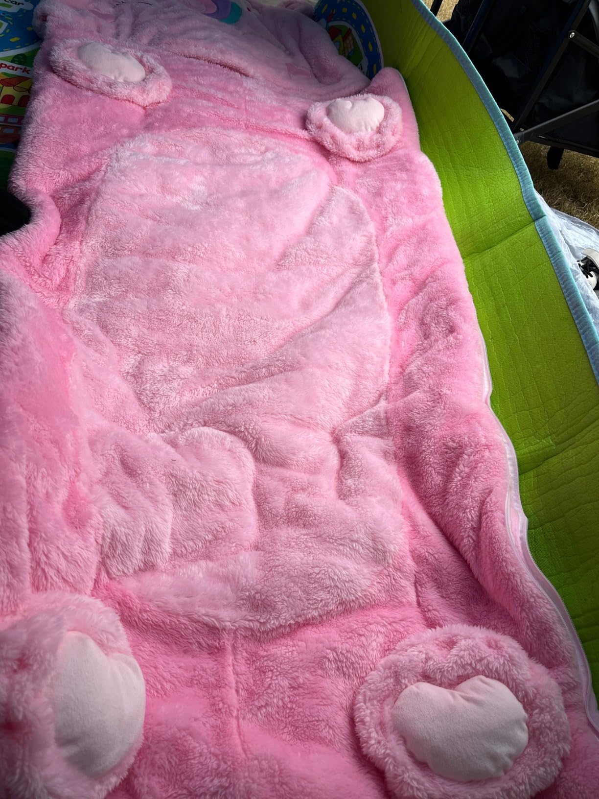 iPlay, iLearn Kids Unicorn Sleeping Bag, Toddler Girl Daycare Plush Nap Mat customer photo 1