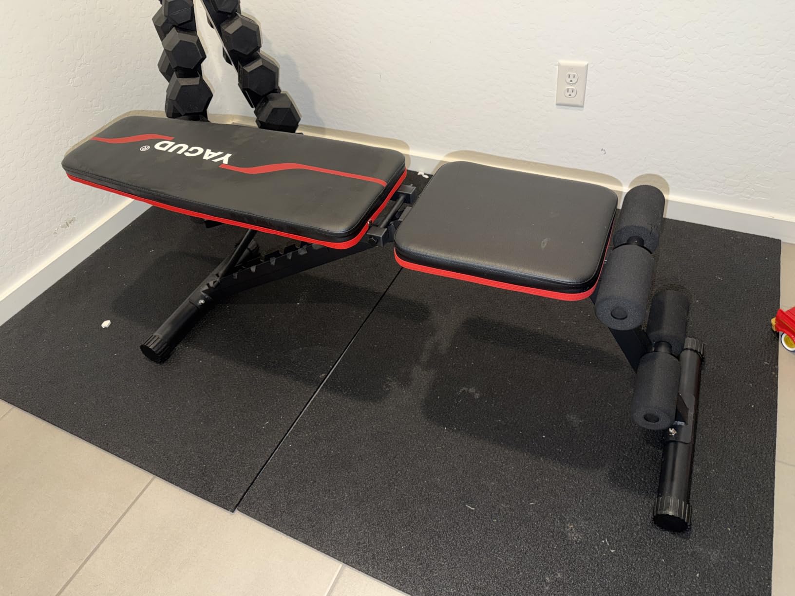 Yagud Weight Bench Press, Adjustable Workout Bench, Foldable Strength Bench customer photo 1