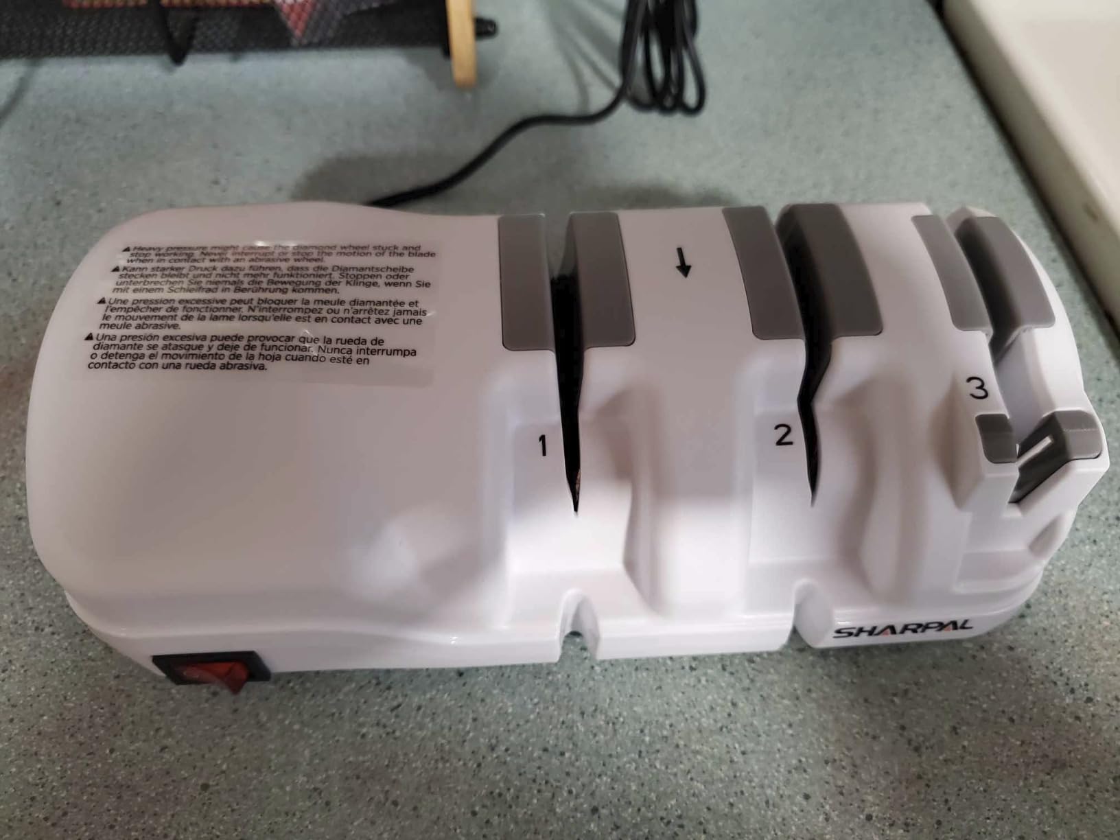 SHARPAL 198H Electric Knife Sharpener 3 Stage with Diamond Wheels customer photo 1