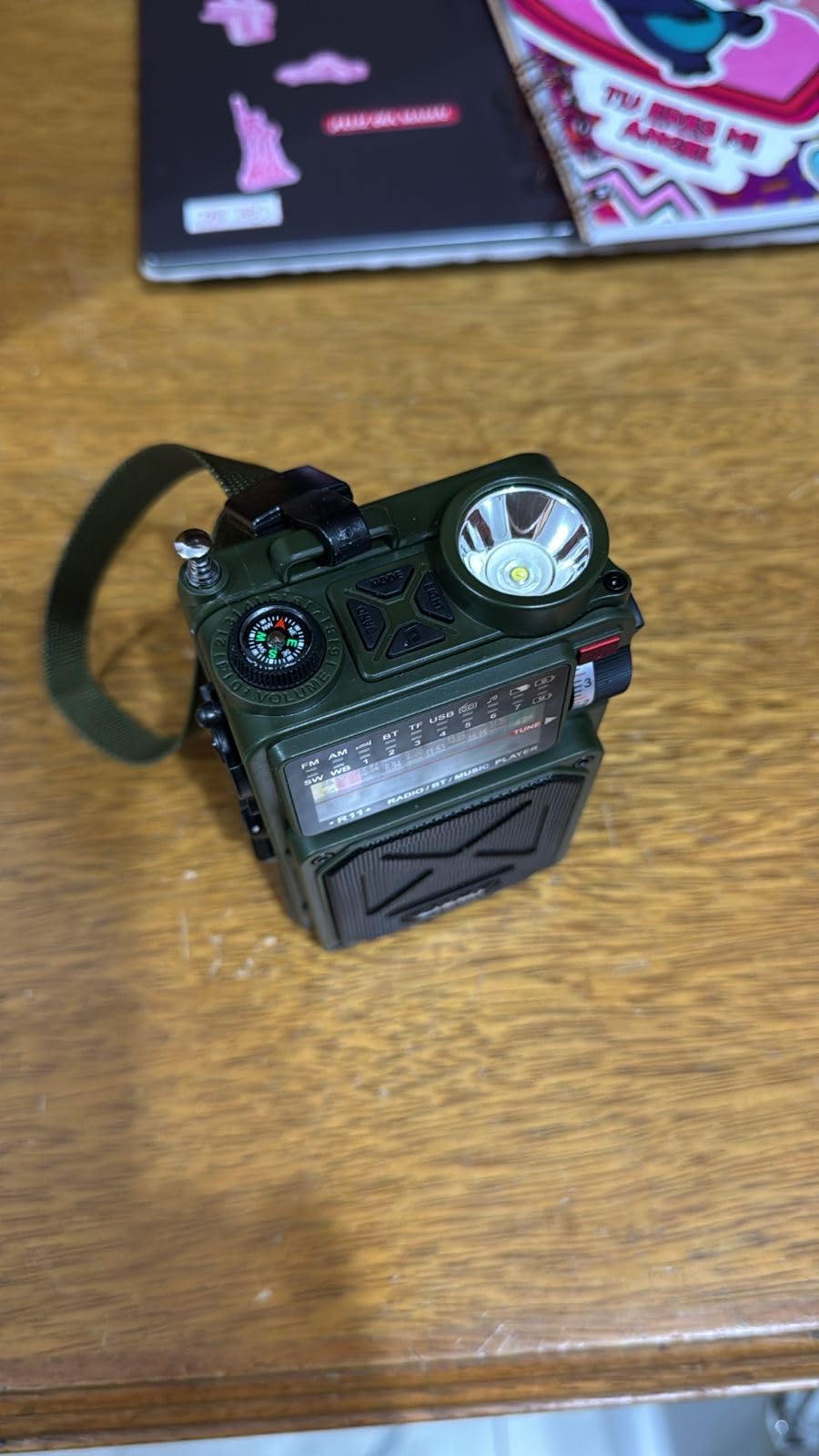 Portable Shortwave Radios with NOAA/SW/AM/FM, for Camping & Home | Bluetooth Speaker,TF Playback,Solar Powered,Hand Crank,Flashlight,SOS Alarm,Weather Alert,Phone Charger customer photo 1