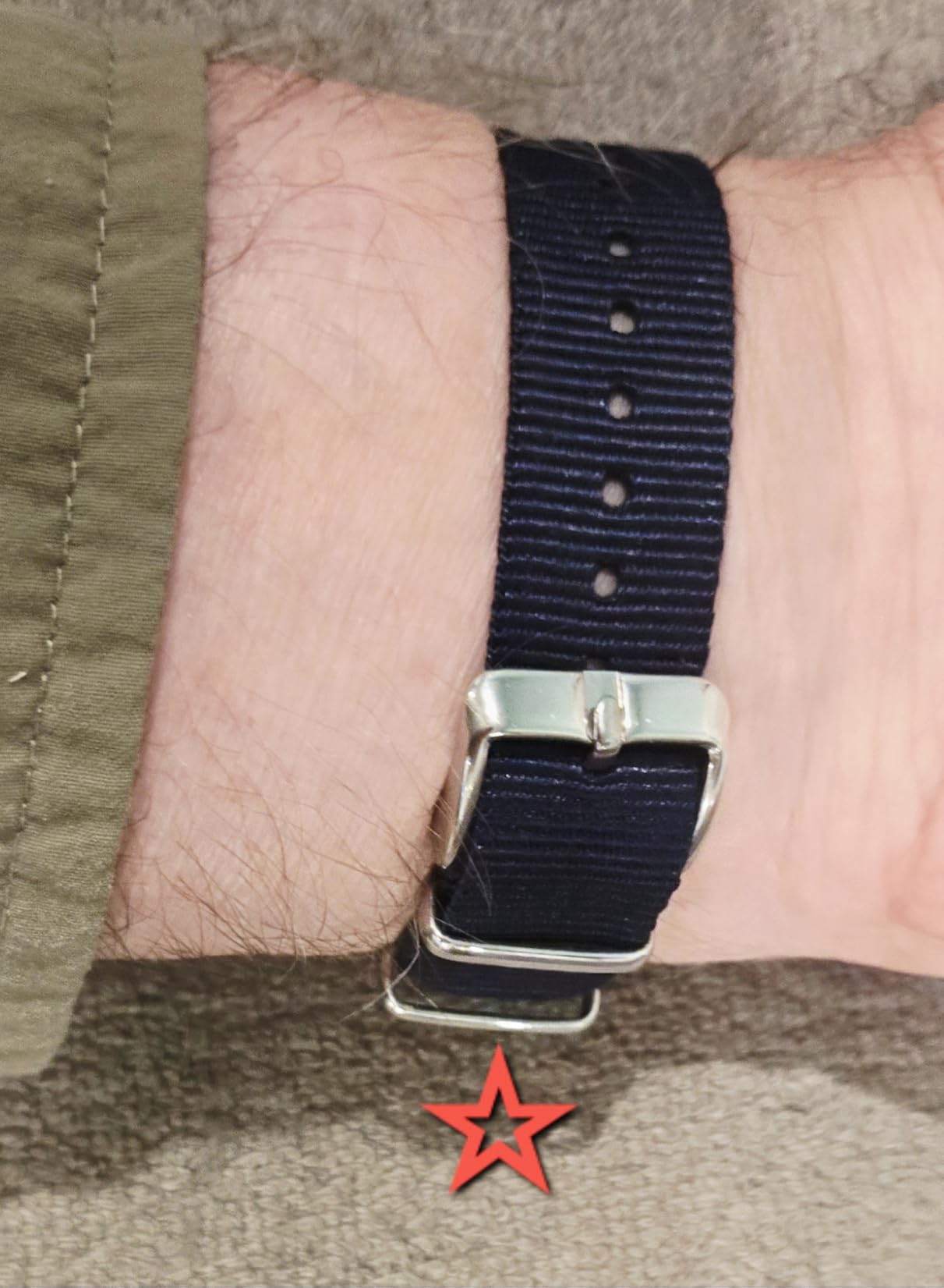 Citizen Q&Q Analog Solar Wristwatch, Water Resistant to 10 ATM, Nylon Strap customer photo 1