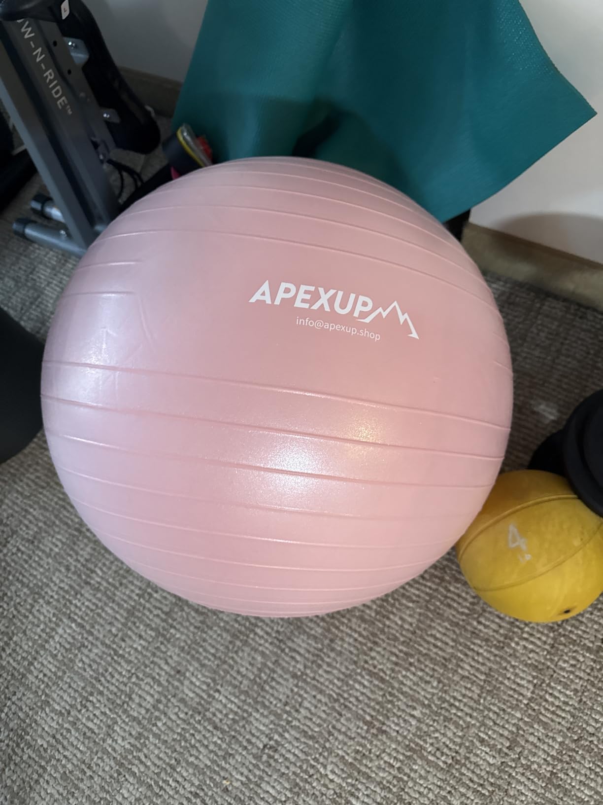 APEXUP Yoga Ball, 660 lbs Anti-Burst Exercise Ball with Pump, 5 Sizes customer photo 1