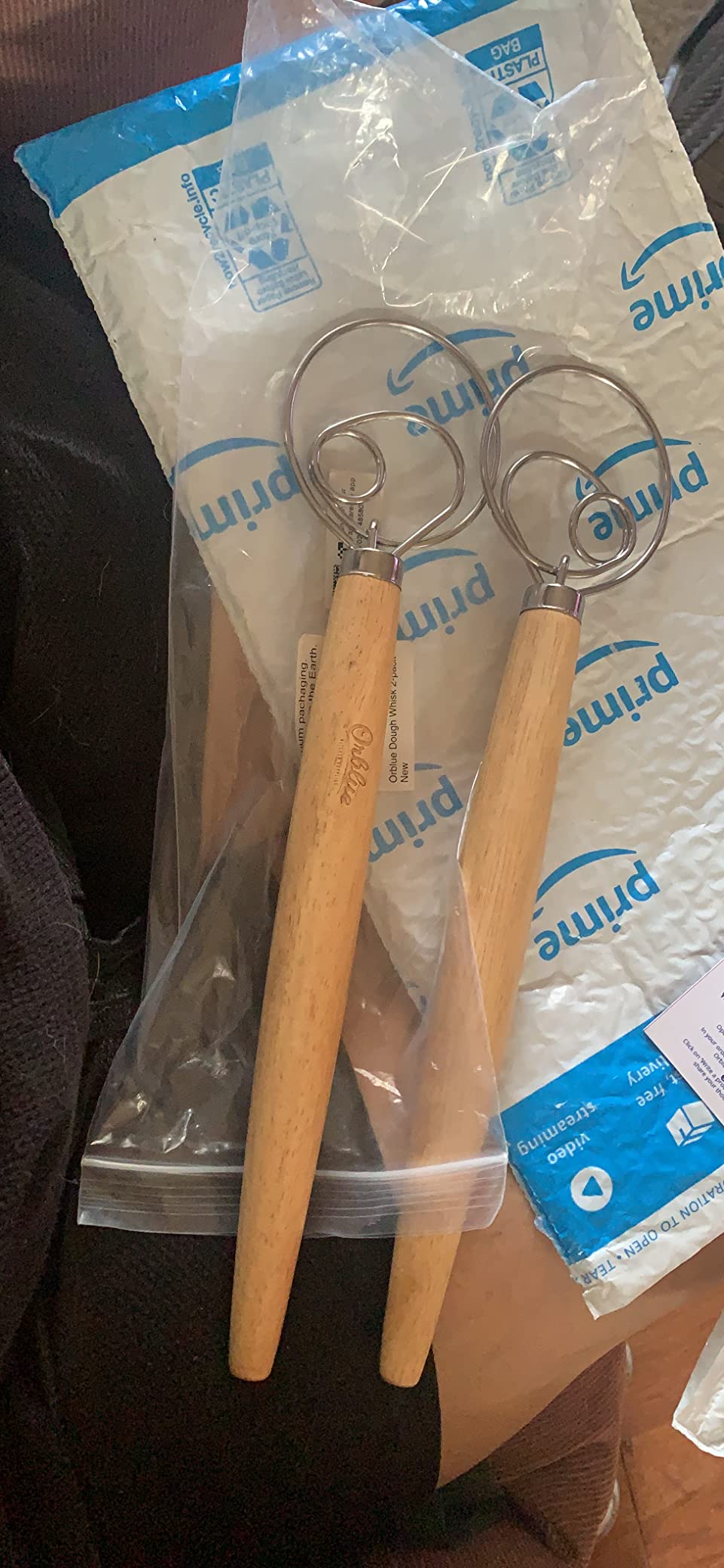ORBLUE Premium Danish Dough Whisk - Dutch Whisk with Stainless Steel Ring - Danish Whisk for Bread, Pastry or Pizza Dough, 13-inch 1-PACK customer photo 1