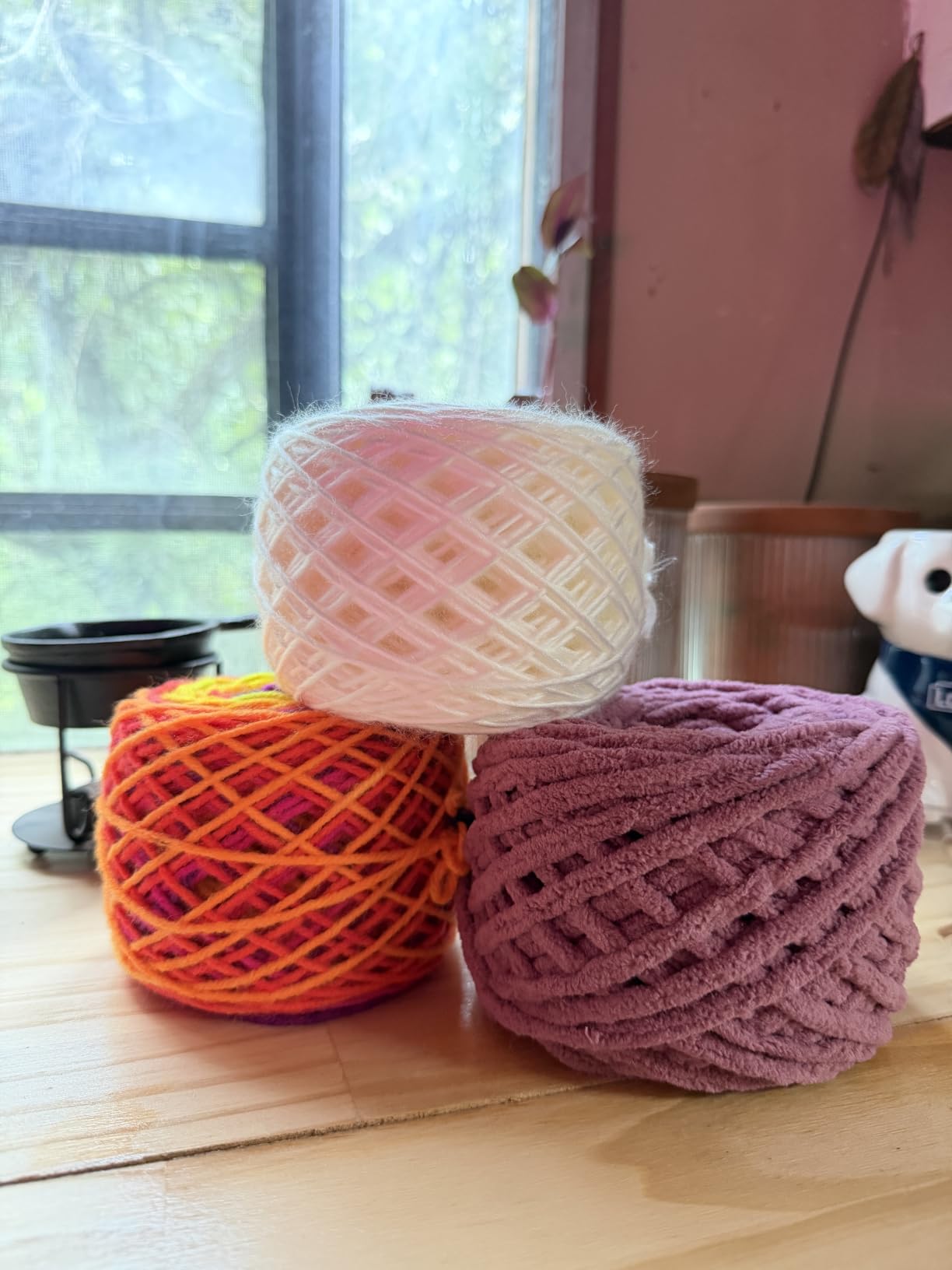Yarn Winder Electric, Auto Compact Cake Winding for Knitting Lovers customer photo 2