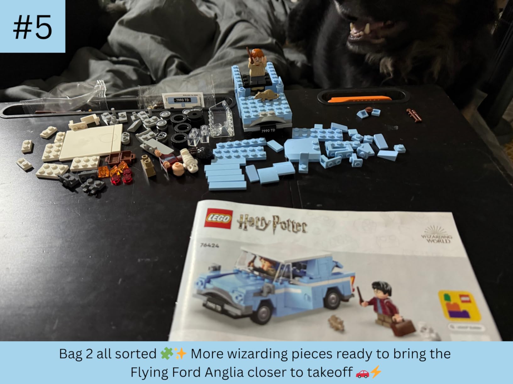LEGO Harry Potter Flying Ford Anglia, Buildable Car Toy with 2 Minifigures for Role Play, Fantasy Playset for Kids, Harry Potter Car, Gift for Boys, Girls and Any Fan Ages 7 and Up, 76424 customer photo 1