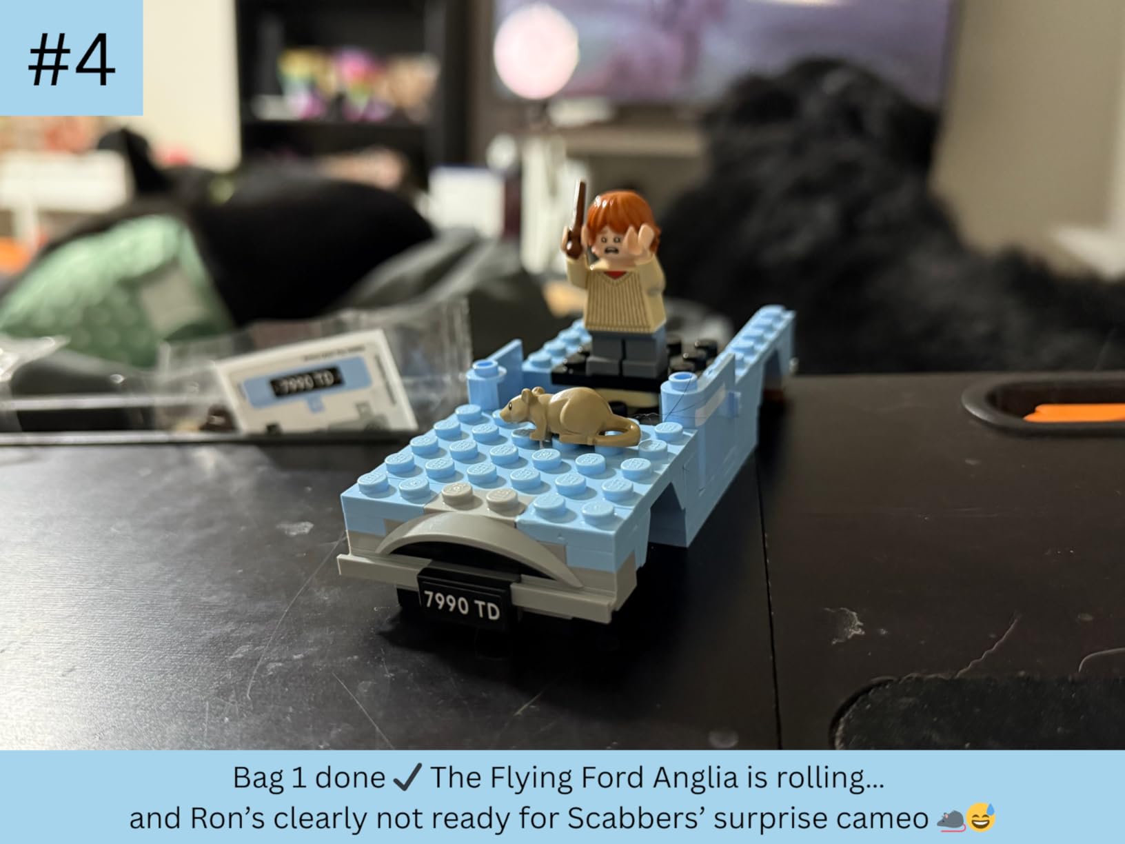 LEGO Harry Potter Flying Ford Anglia, Buildable Car Toy with 2 Minifigures for Role Play, Fantasy Playset for Kids, Harry Potter Car, Gift for Boys, Girls and Any Fan Ages 7 and Up, 76424 customer photo 2