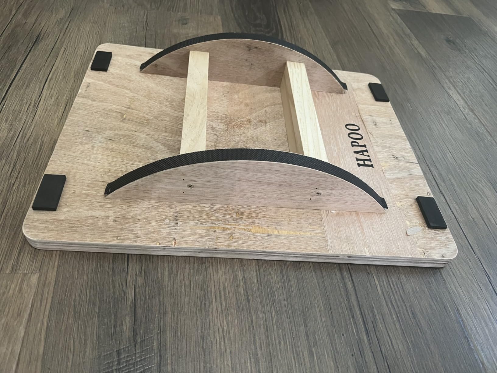 Wooden Wobble Board for Adults - Anti-Slip Balance Board for Stand-Desk Core Strength Therapy customer photo 1