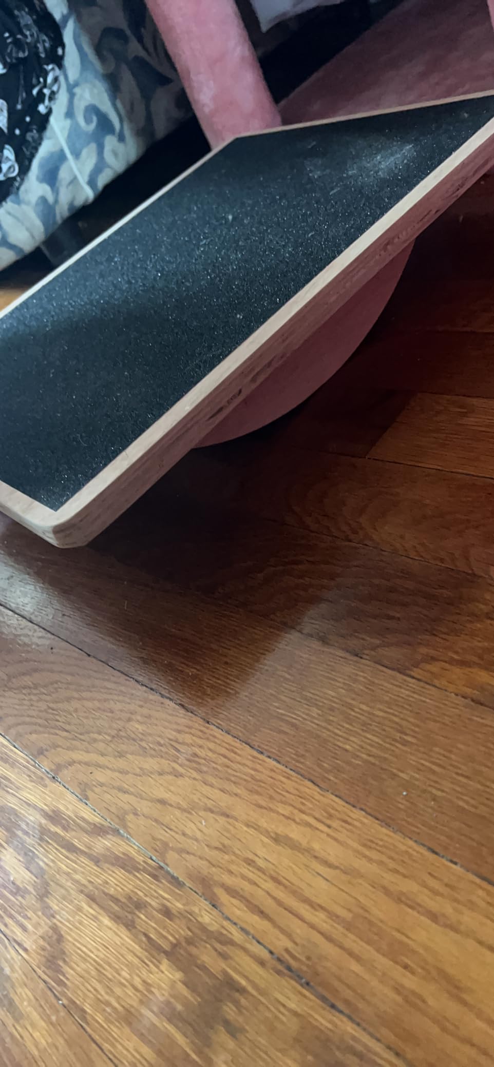 Wooden Wobble Board for Adults - Anti-Slip Balance Board for Stand-Desk Core Strength Therapy customer photo 2