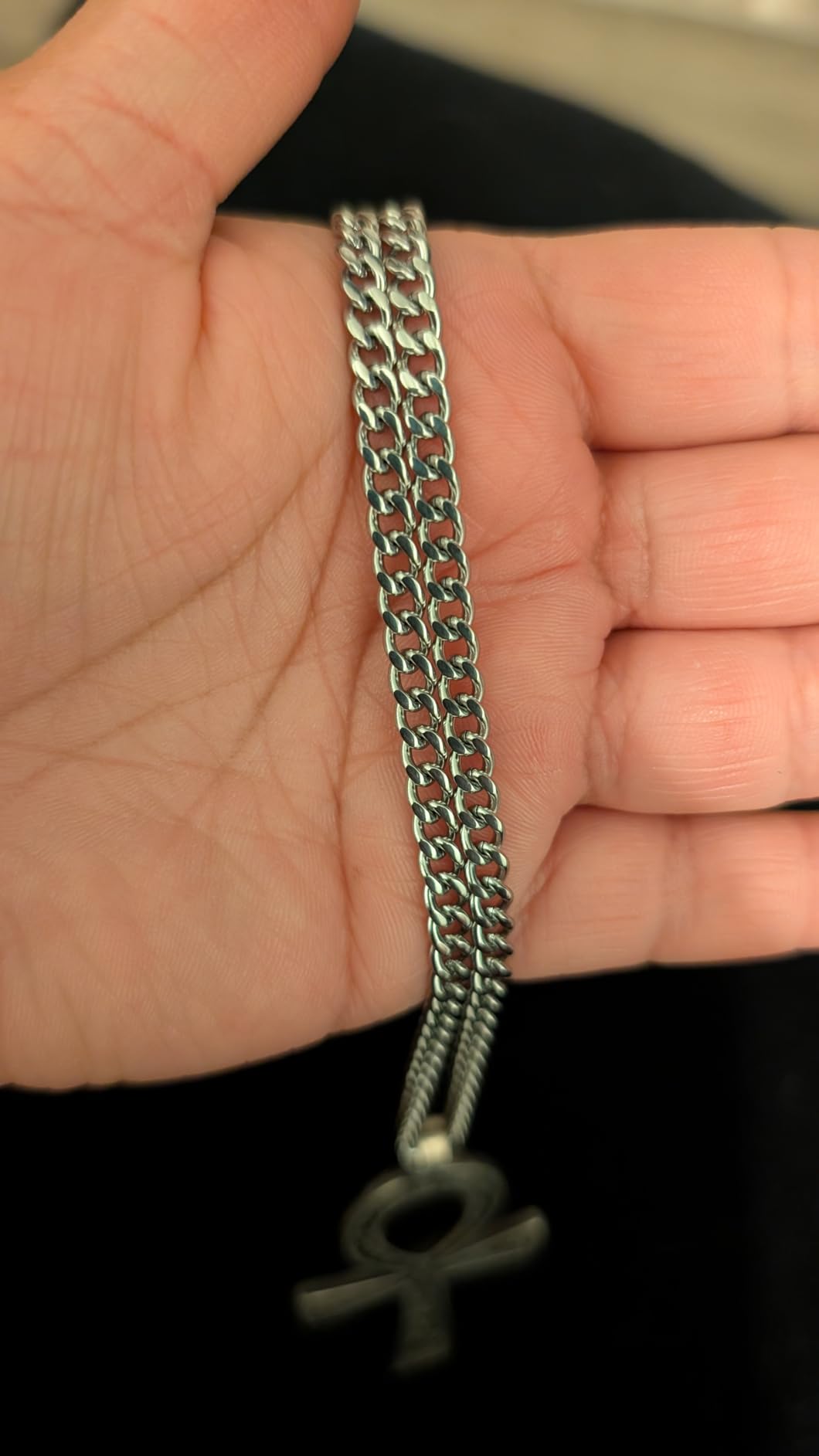 Silvadore Gold or Silver Chain for Men - Cuban Link Mens Necklace (2/4/6mm) customer photo 2