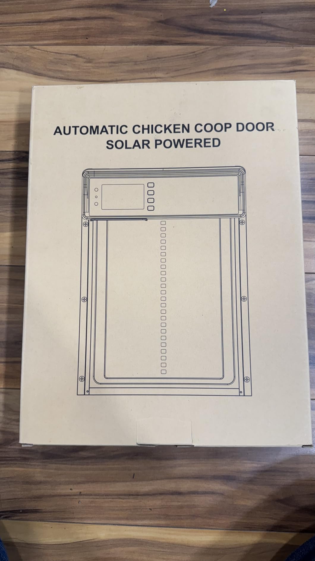 Automatic Chicken Coop Door Solar Powered with Timer & Light Sensor | Automatic Chicken Door with LCD Display, Chicken Door with Rang 20M Remote Control, Anti-Pinch Function & Made of Al-Alloy customer photo 1
