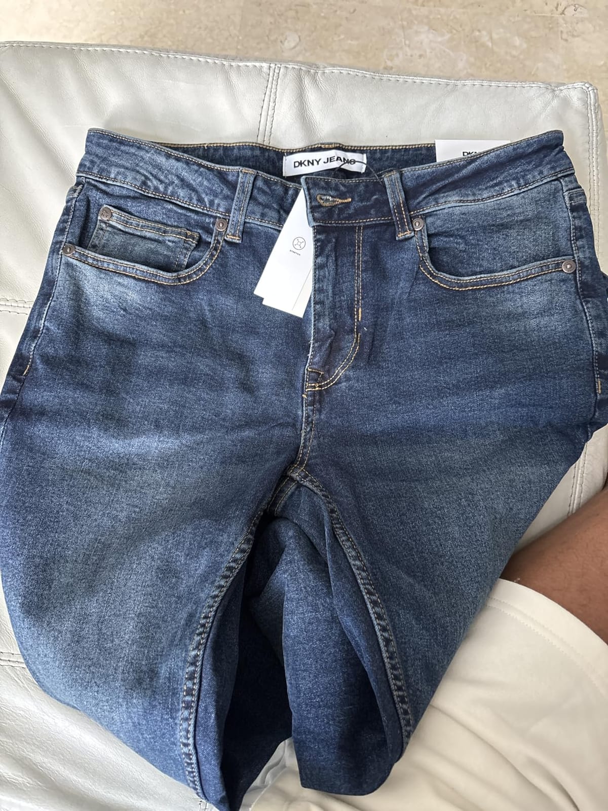 DKNY Mercer Men's Skinny Jeans - Premium Stretch Denim Pants with Classic 5 Pocket Design | Skinny Fit Stretch Jeans for Men customer photo 2