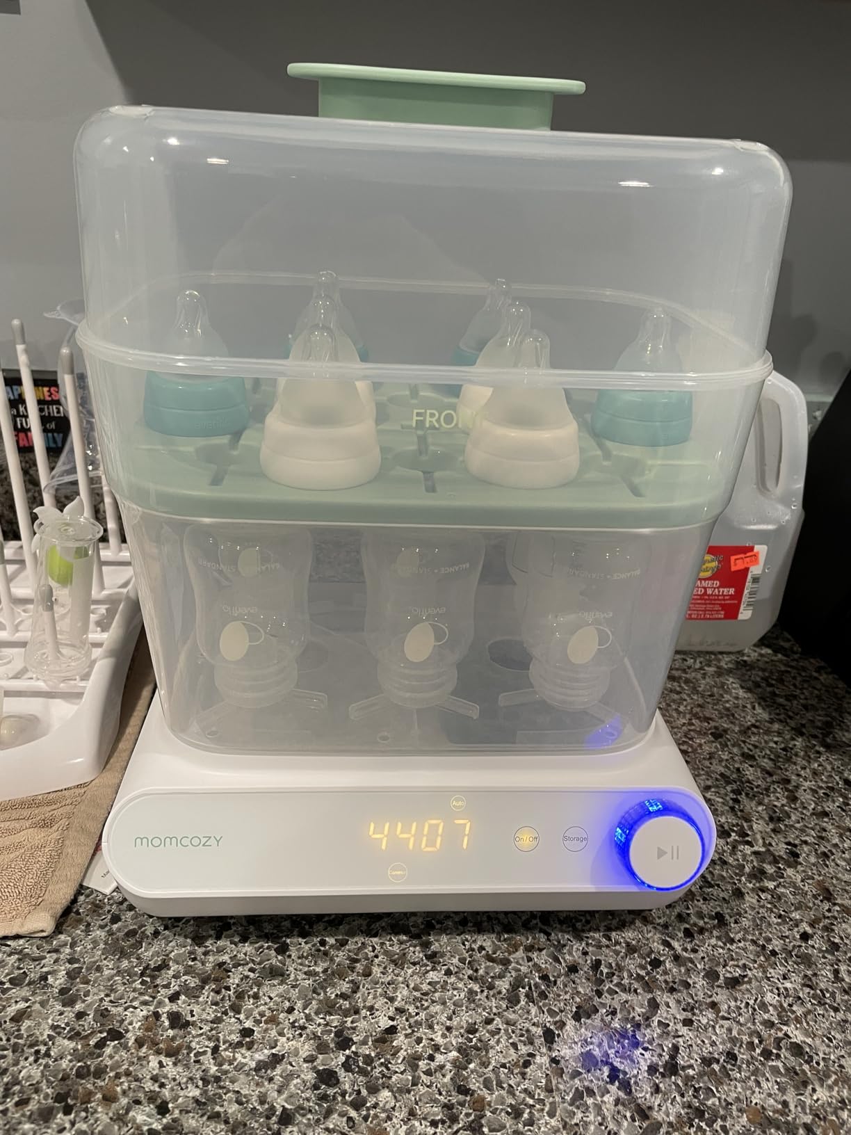Momcozy 3-Layers Large Capacity Bottle Sterilizer and Dryer, Pump Part Mode customer photo 1