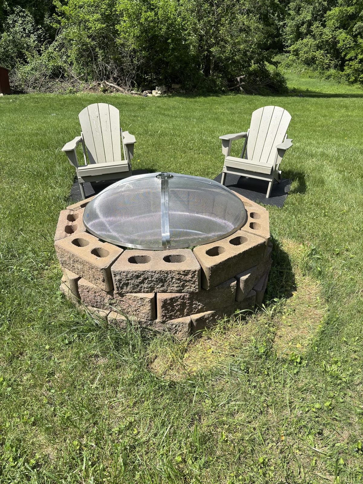 VEVOR Fire Pit Spark Screen Round 20
