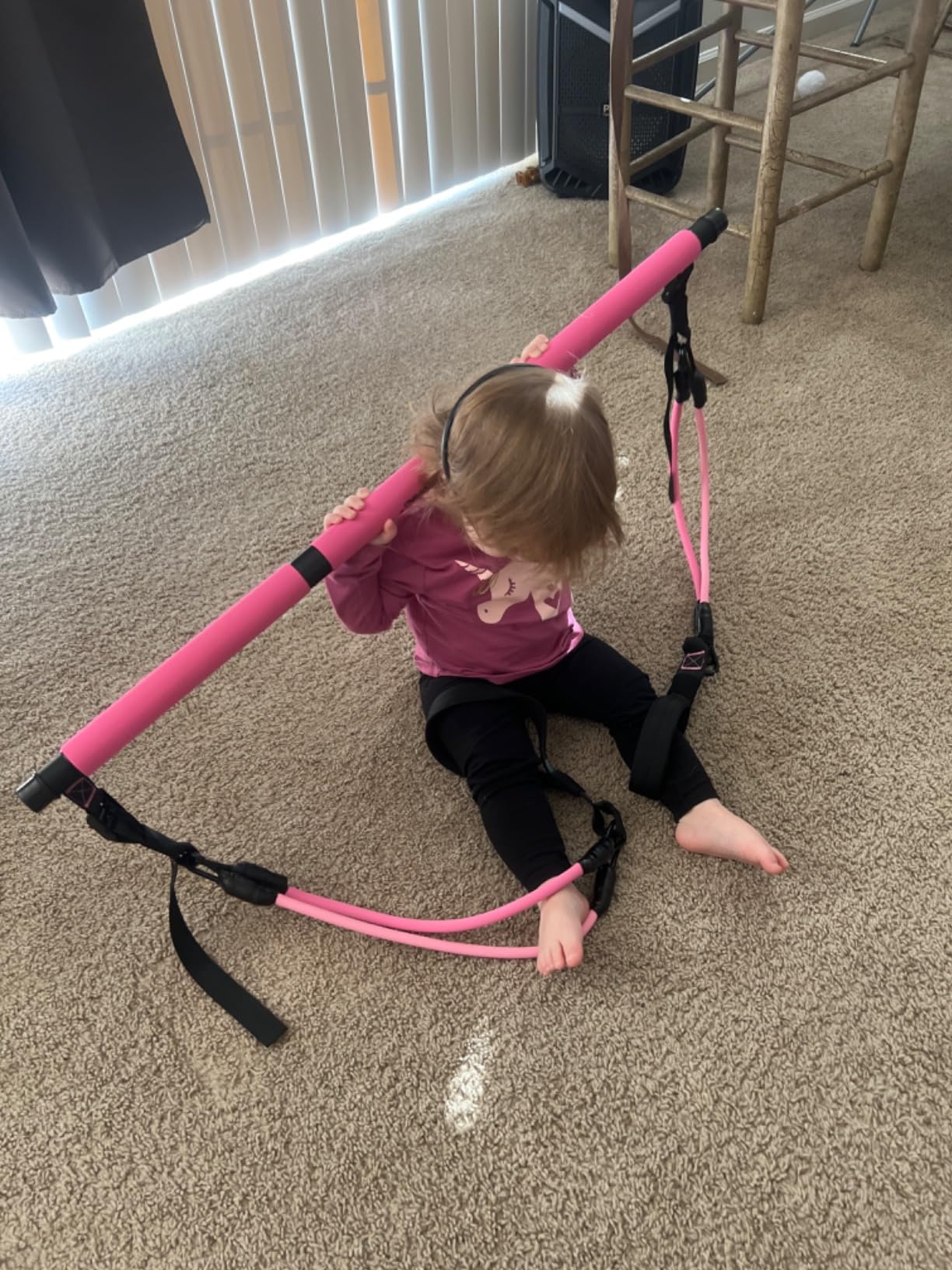 Pilates Bar Kit with Resistance Bands, Pilates Workout Equipment for Women customer photo 1