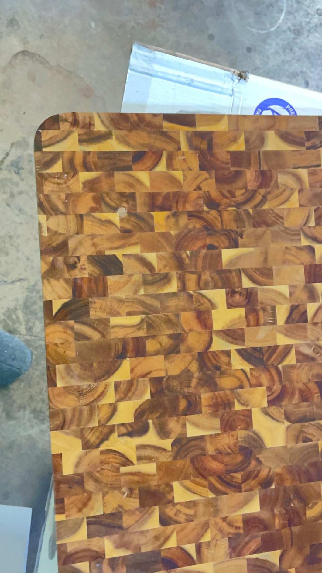 HOMESTEAD End Grain Acacia Wood Cutting Board 23x18x1.5, Reversible Butcher Block Board for Kitchen with Deep Juice Groove, Handles, Knife-Friendly Surface for Meat Chopping and Charcuterie Serving customer photo 1