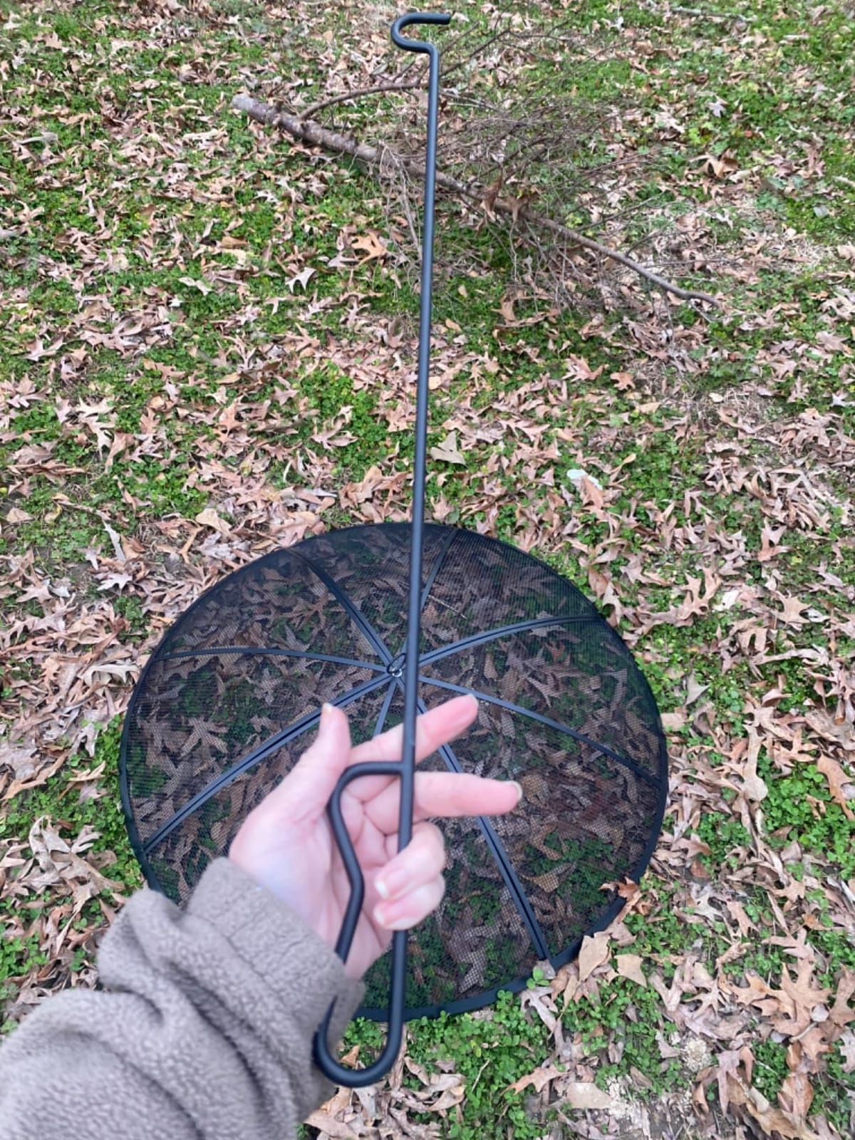 Fire Pit Spark Screen, Fire Pit Screen 36 Inch Round with Handle & Poker customer photo 2
