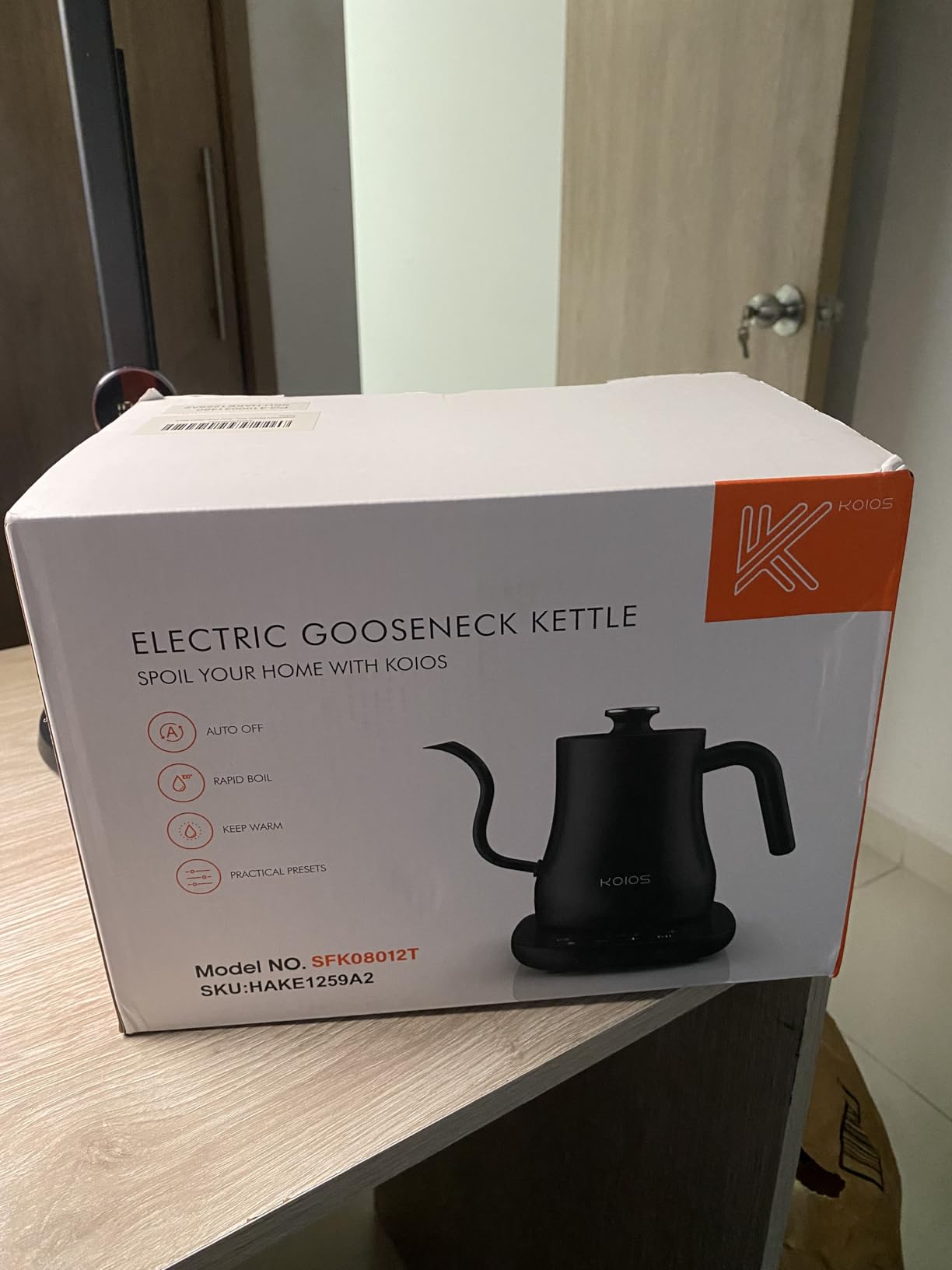 KOIOS Gooseneck Electric Kettle, ±1℉ Temp Control, Mute Mode, 4H Keep Warm customer photo 2