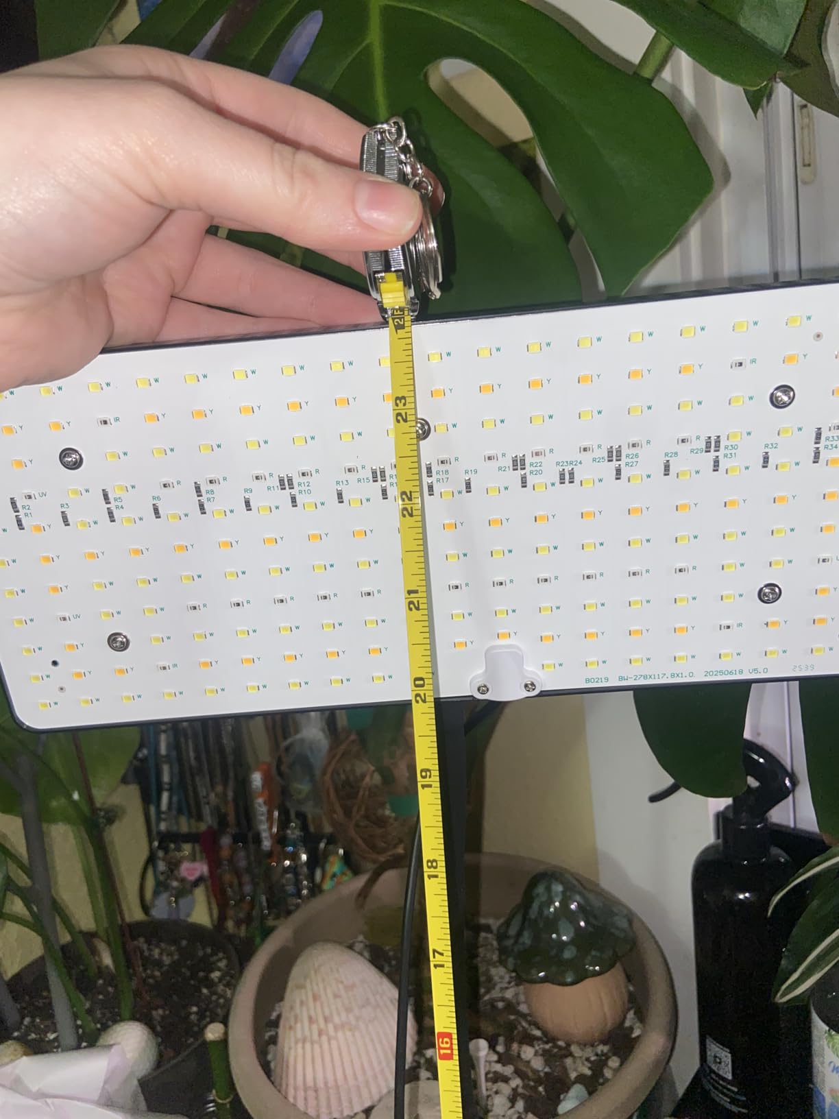 LBW Desk Grow Light, 214 LEDs Full Spectrum Plant Light for Indoor Plants | Desktop Grow Lamp with 4/8/12H Timer, 10