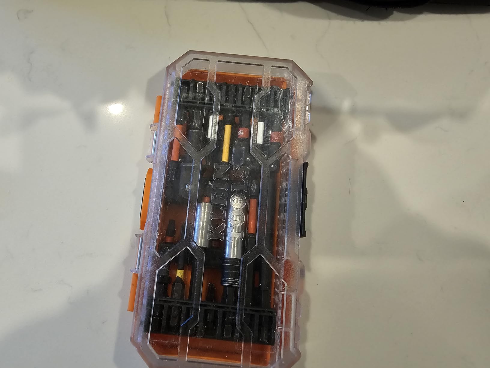 Klein Tools 33801 Impact Driver Bit Set with Magnetic Nut Drivers, ProFlex S2 Steel Phillips, Slotted, Square, TORX Bits with Case, MODBox Compatible, 40-Piece customer photo 1