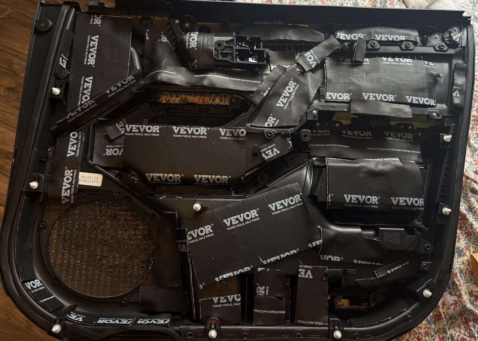 VEVOR Car Sound Deadening Mat, 50 mil 52 sqft Butyl Automotive Sound Deadener, Noise Insulation and Vibration Dampening Material customer photo 2