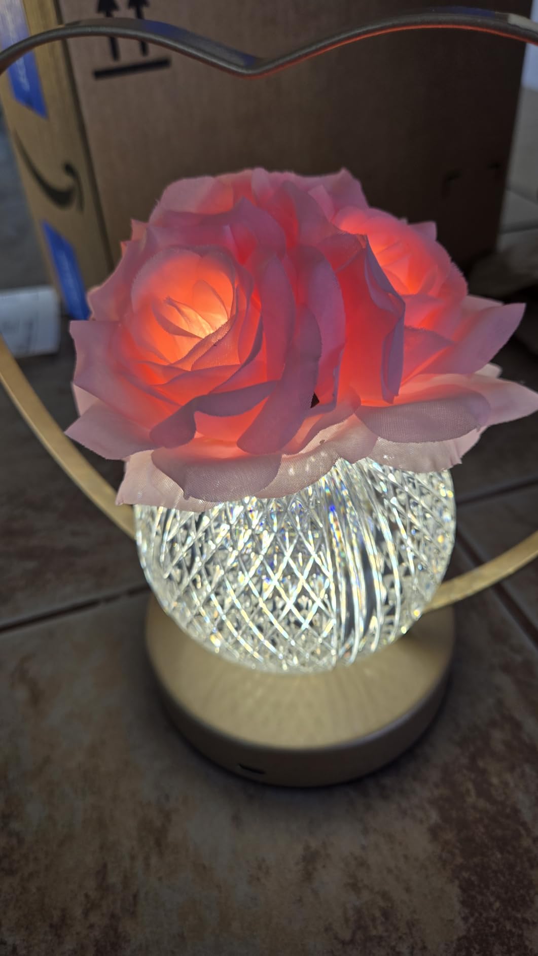 Sunflowers Flower Lamp Cordless Touch Table Lamp Birthday Gifts for Women customer photo 2