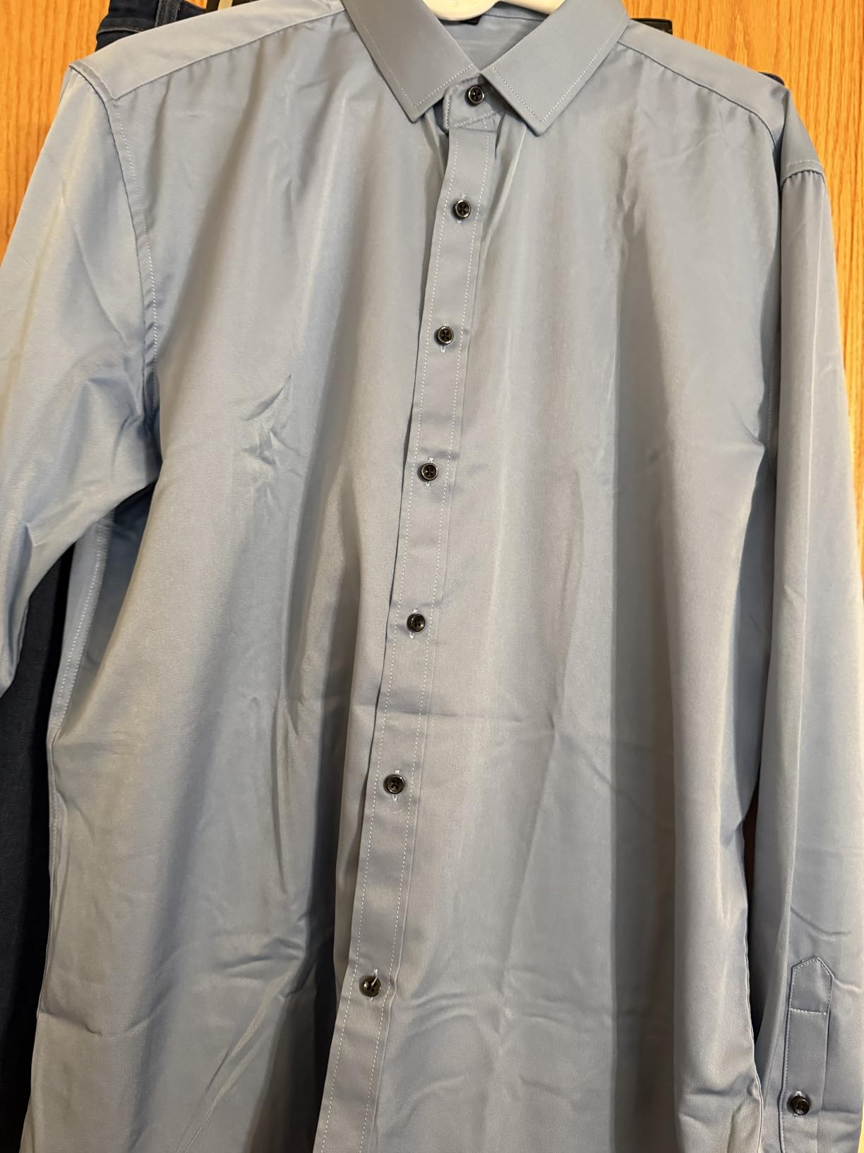 JEMITOP Mens Stretch Wrinkle Free Dress Shirts customer photo 1