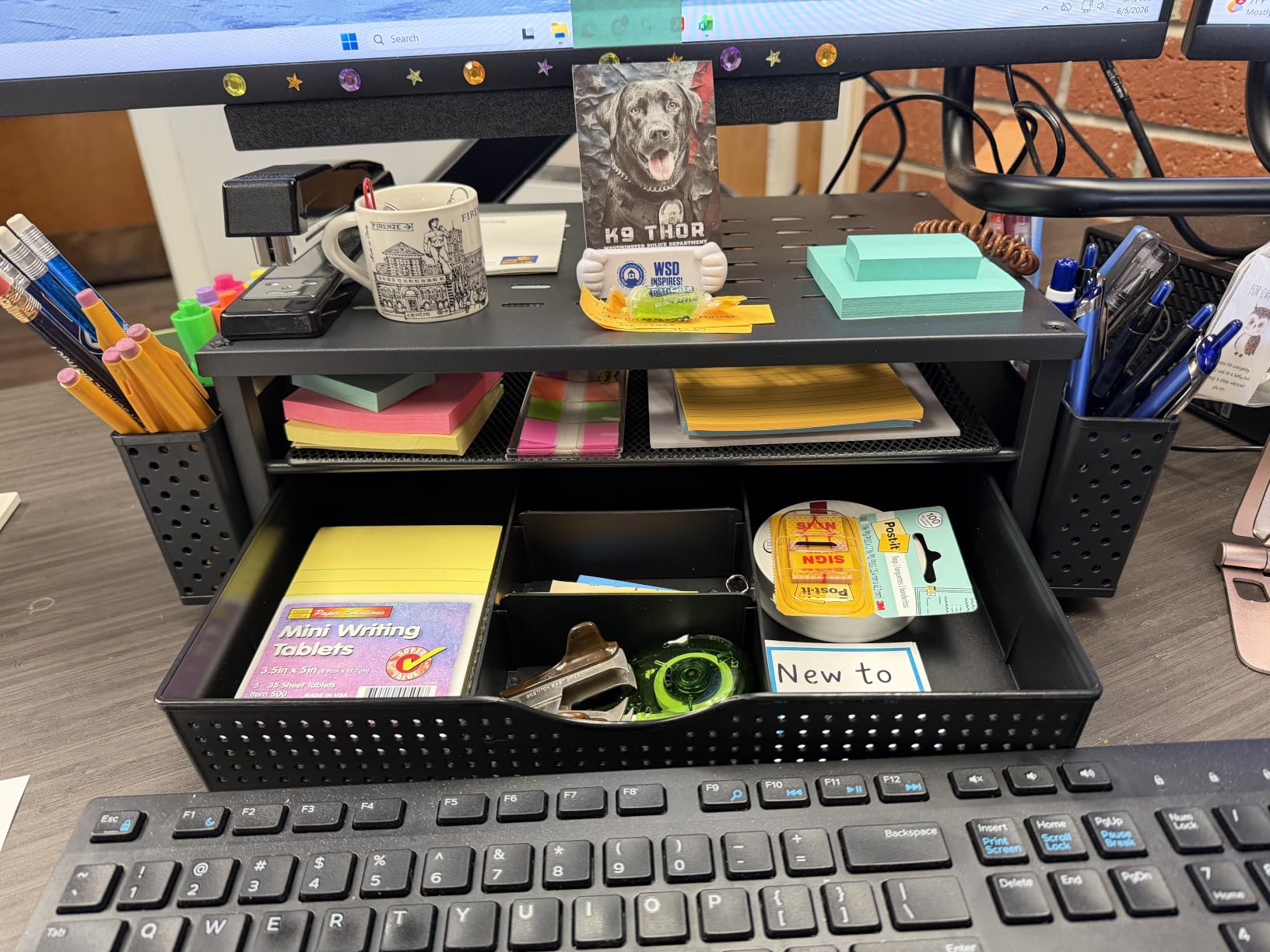 gianotter Monitor Stand with Drawer and 2 Pen Holders customer photo 2