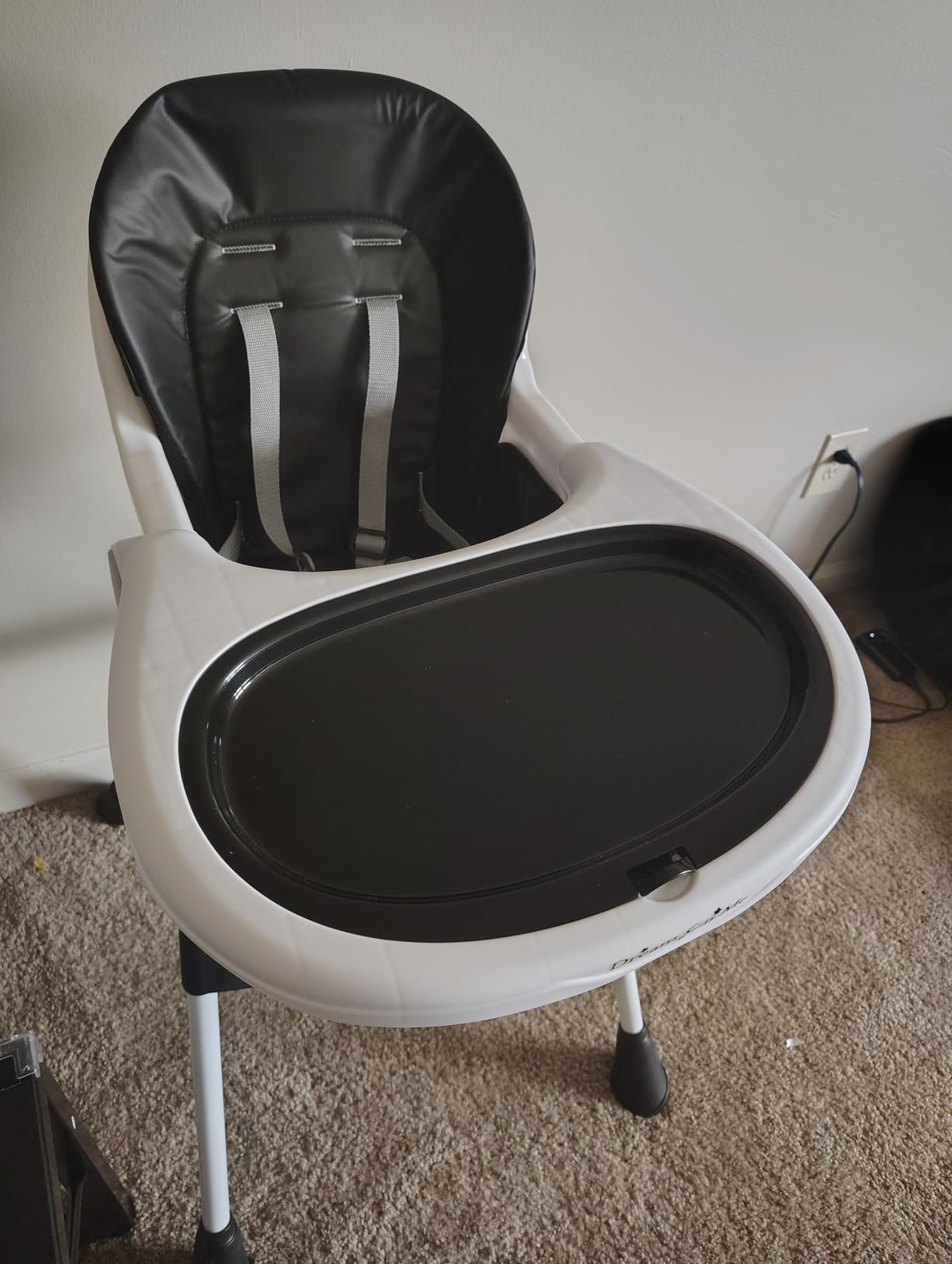 Dream On Me TableTalk 2-in-1 Convertible High Chair, 5-Point Harness, Black customer photo 2