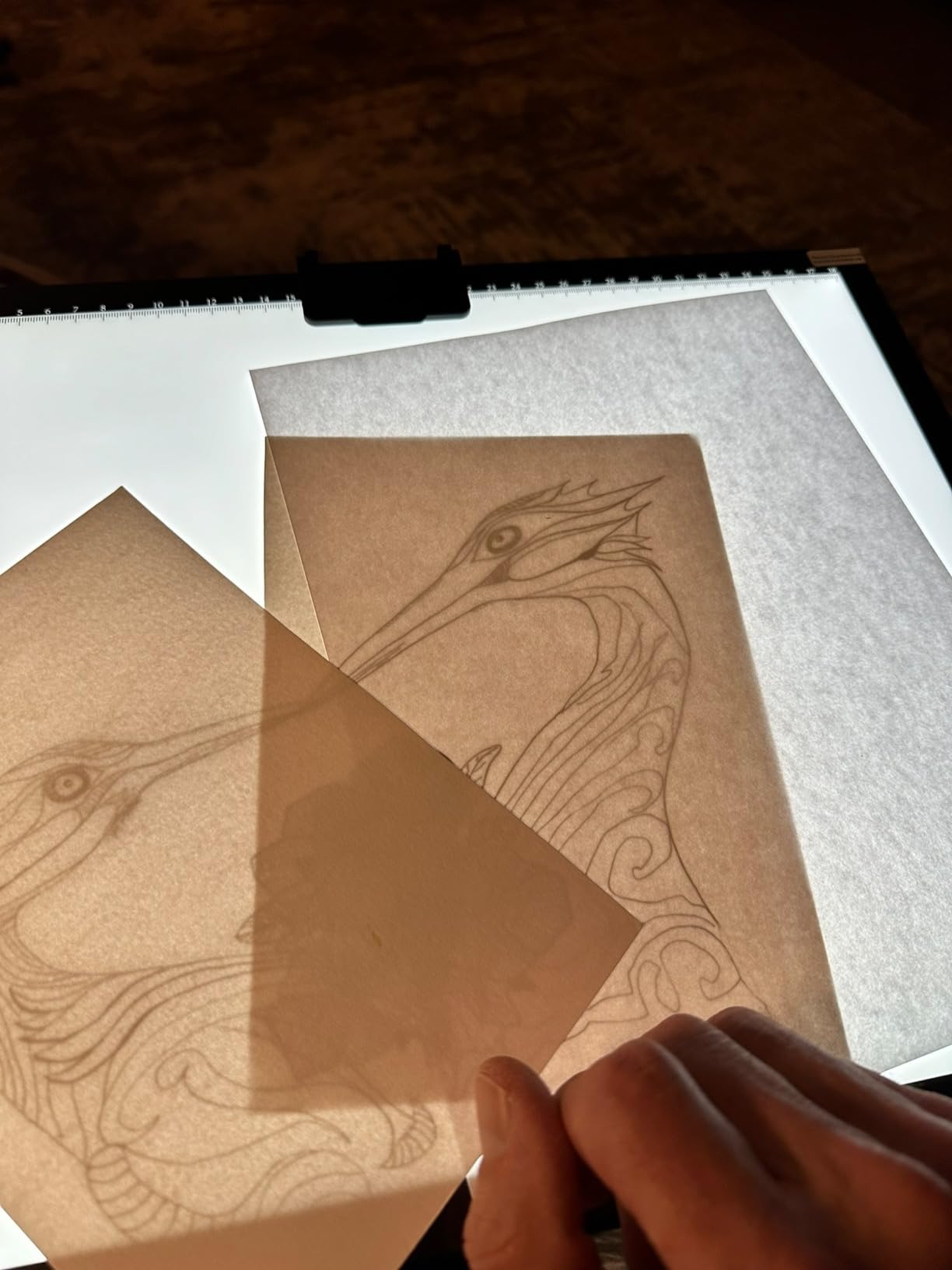 Rechargeable A3 Light Pad for Diamond Painting,Tracing Light Box with Stand and Clip,3 Colors Stepless Dimmable and 6 Levels of Brightness Light Board for Artists,Drawing,Sketching,Animation customer photo 1