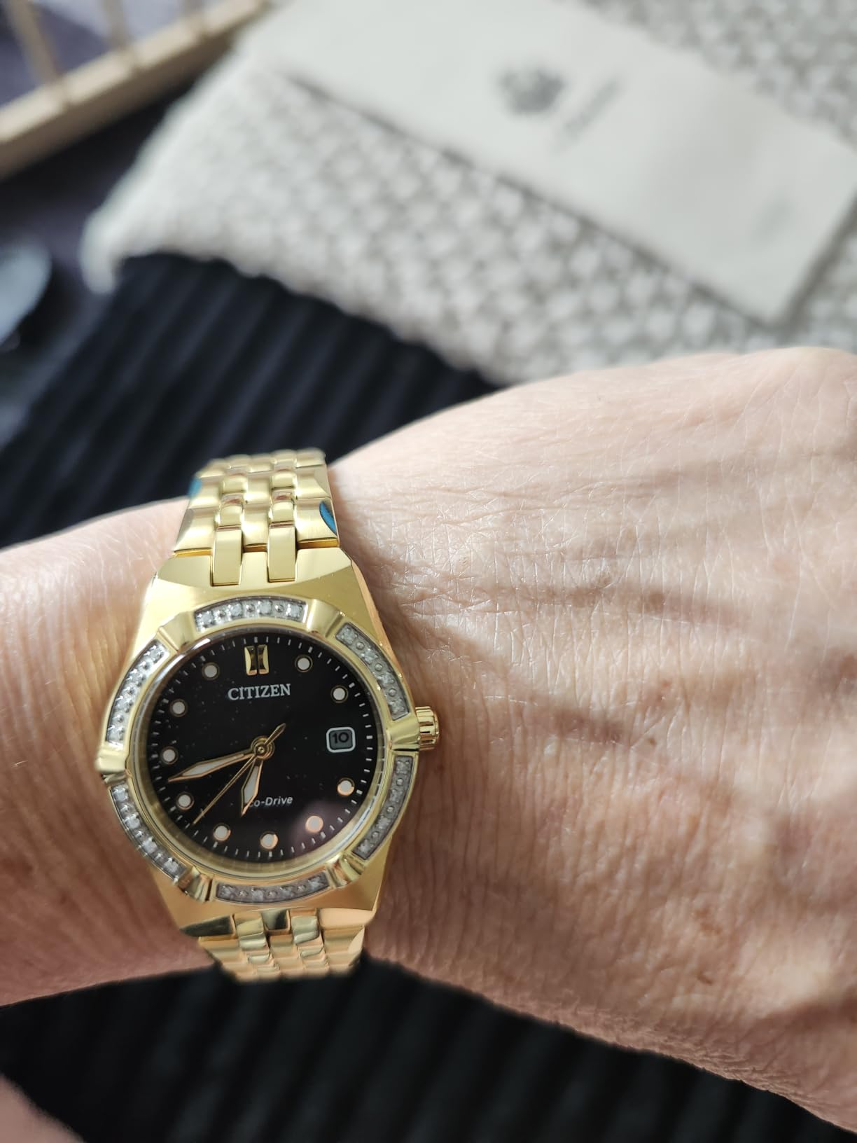 Citizen Ladies Eco-Drive Dress Classic Corso Watch, Diamond-Accented Bezel, 3 Hand, Date customer photo 2