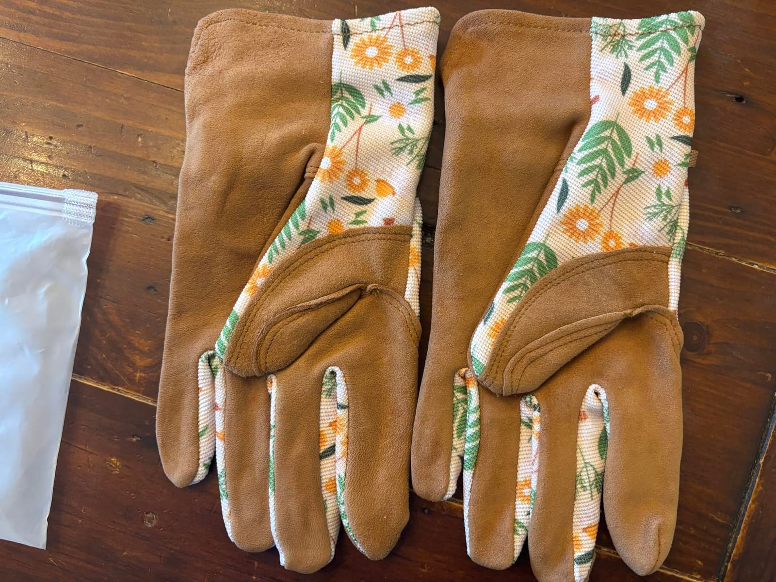 HANDLANDY Gardening Gloves for Women, Leather Garden Glove, Gardener Gift customer photo 2