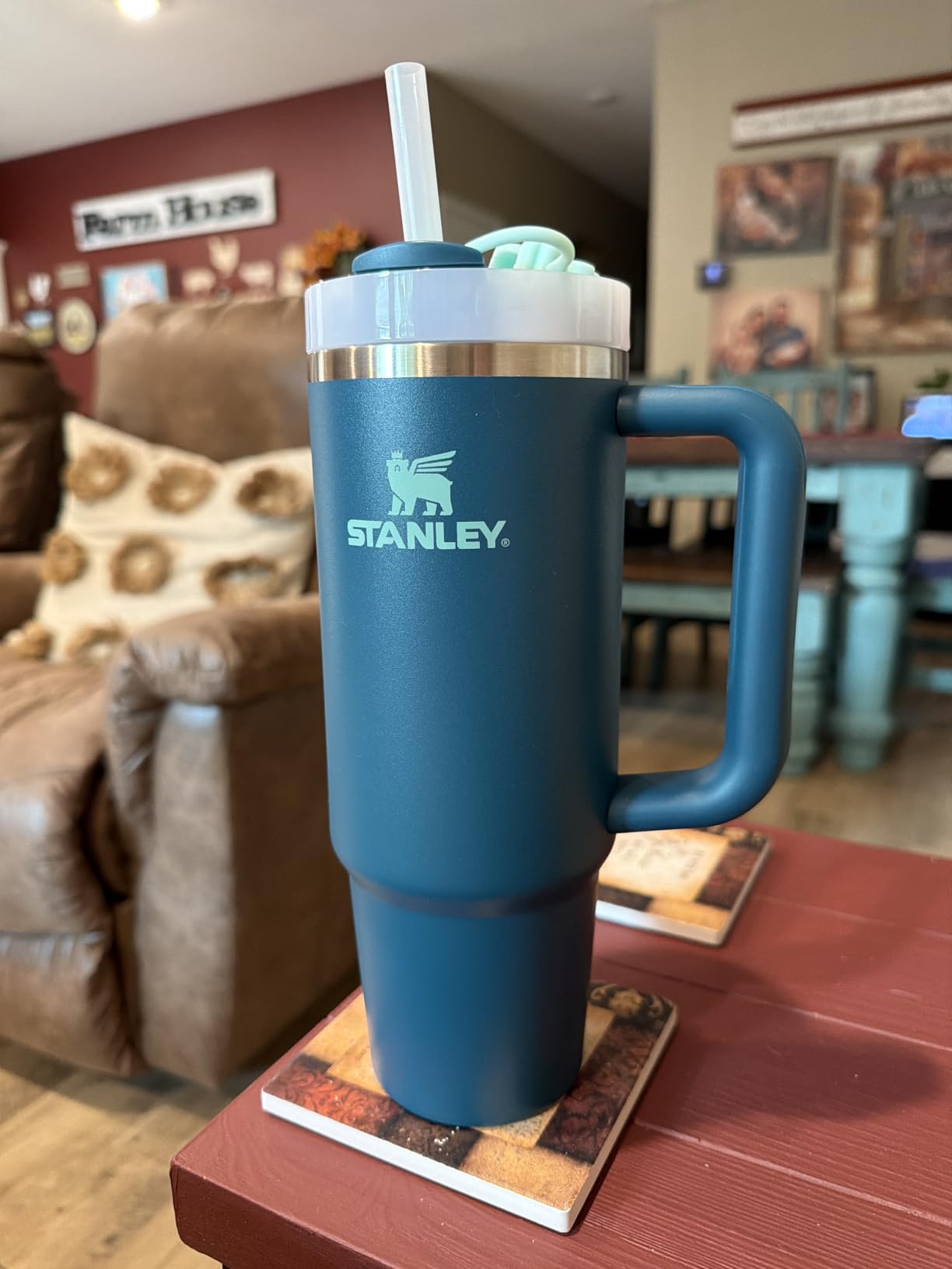 STANLEY Quencher H2.0 Flow State Tumbler, 30 oz, Seafoam customer photo 1