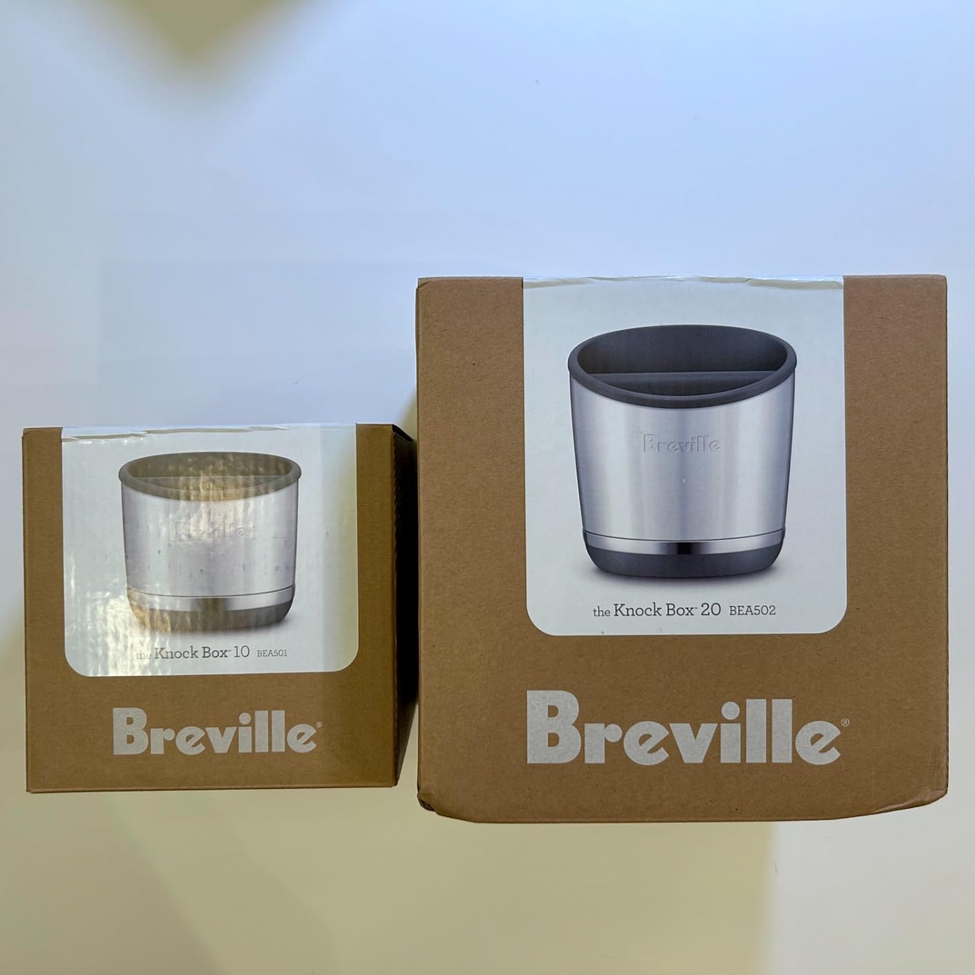 Breville BEA501BSS Knock Box 10 Espresso Accessory, Brushed Stainless Steel | Upgrade your coffee bar with this durable and easy-to-clean knock box featuring a removable bar | 10 puck capacity customer photo 1