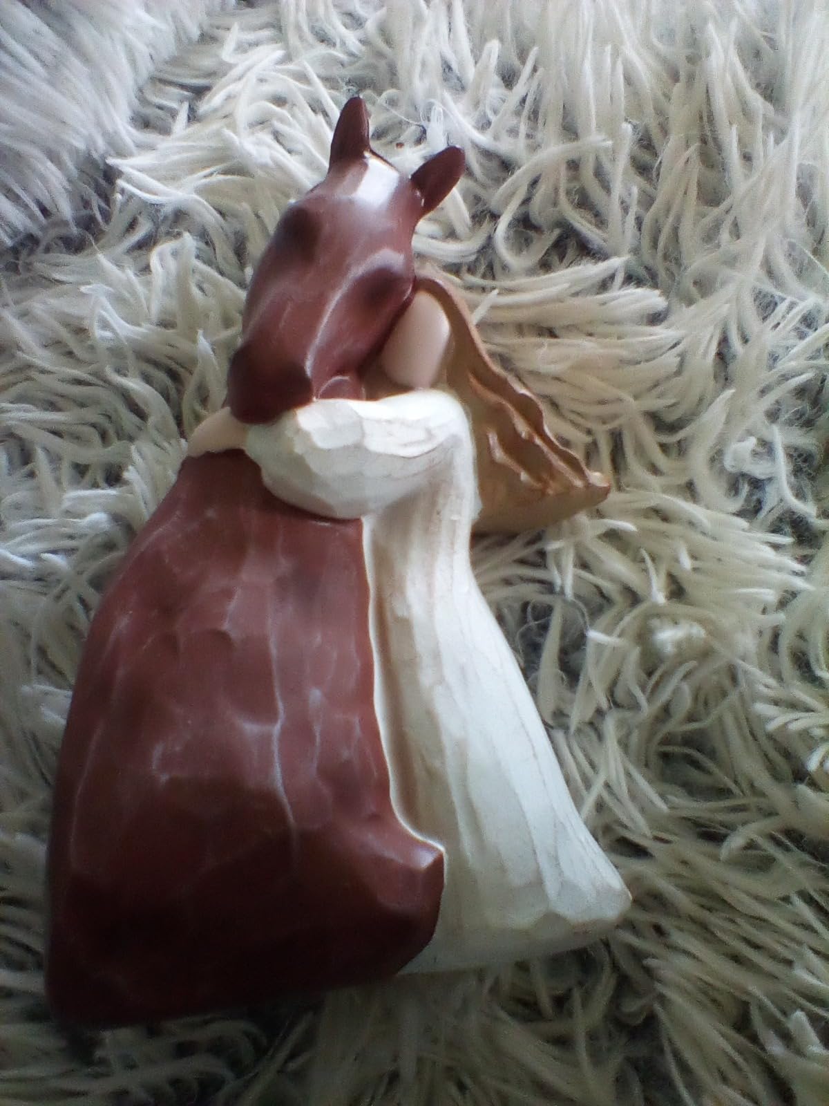 Storieme Girl Embracing Horses Figurines, Horse Gifts for Women Teen Girls customer photo 1