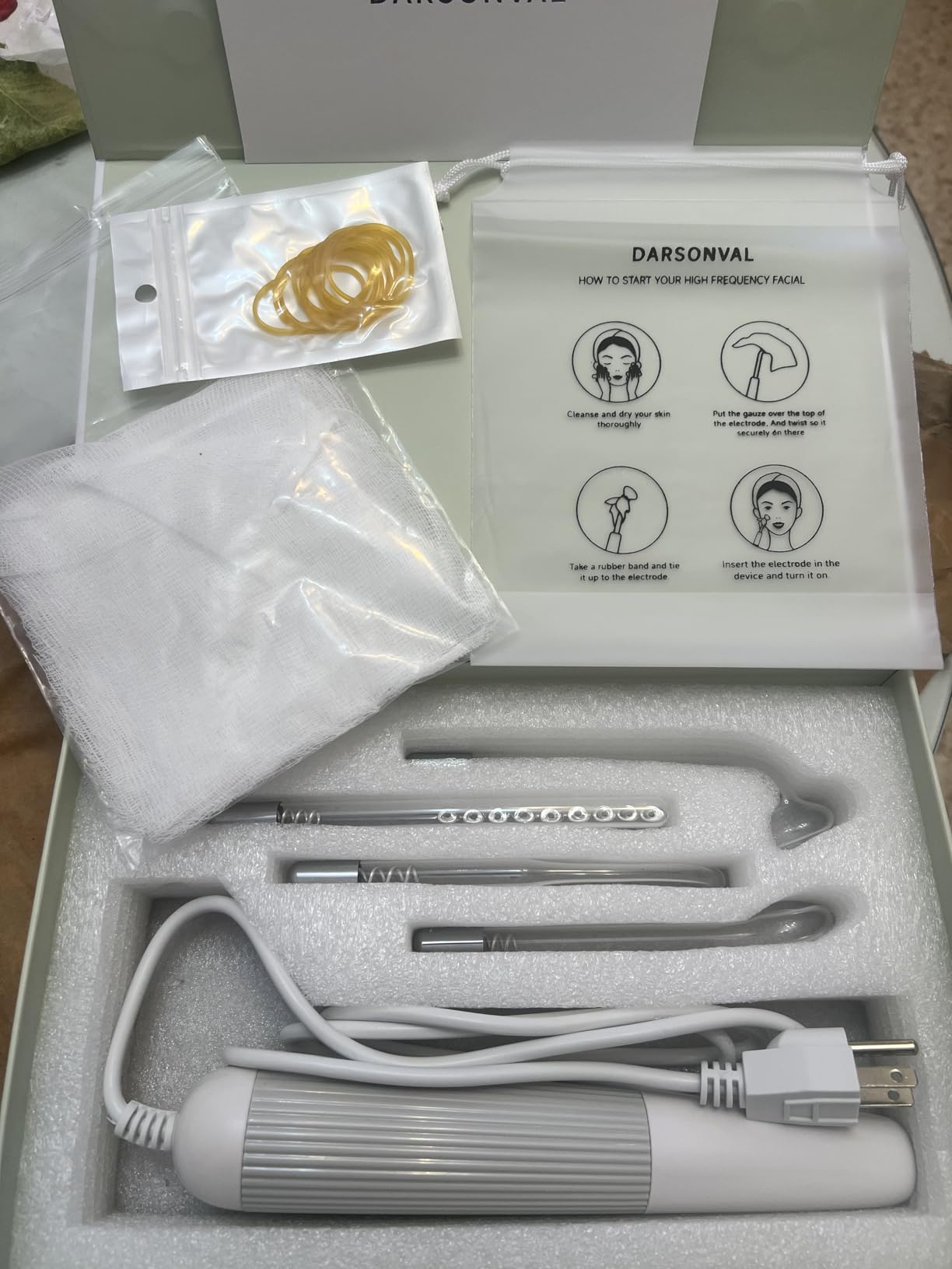 High Frequency Facial Device DARSONVAL High Frequency Facial Wand Micro-Care Skin Care customer photo 2