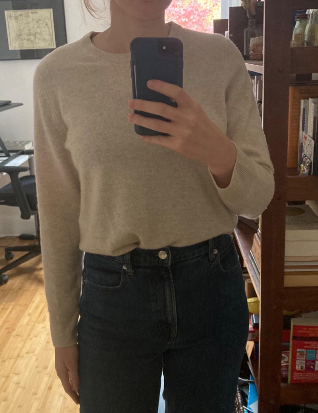 NAADAM Women's The Original Cashmere Crewneck Sweater customer photo 1