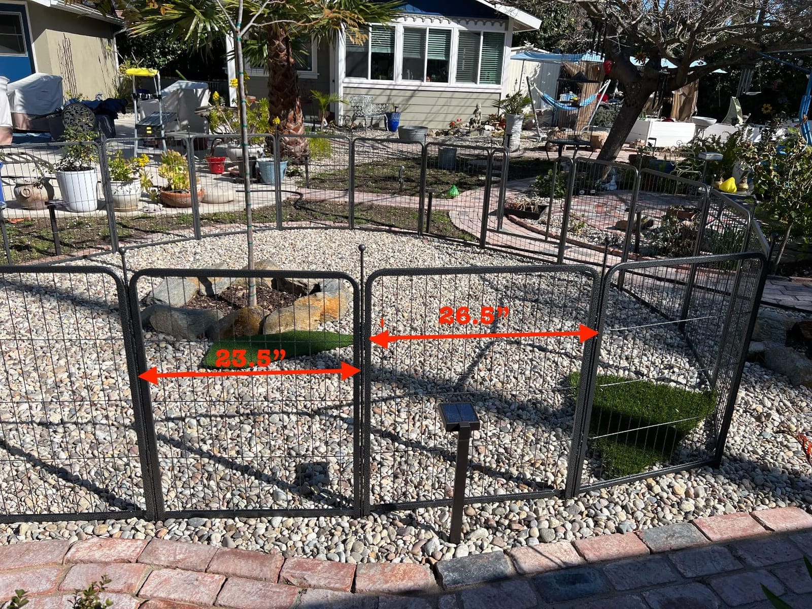 Musen Dog Playpen Indoor Outdoor, 16 Panels Dog Pen 32