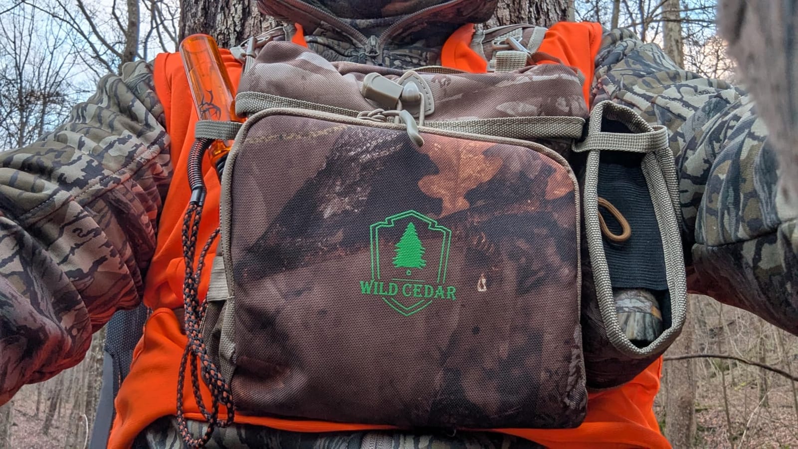 Binocular Harness Chest Pack with Rangefinder Pouch, Bino Harness with Rain Cover for Hunting customer photo 1